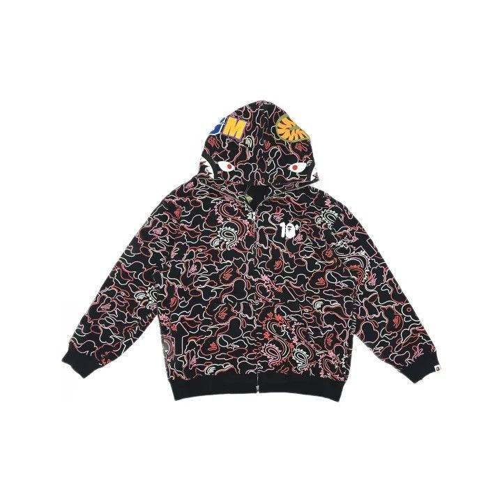 Bape BAPE Red Camo Zip-Up Jacket Unisex Size US XXL / EU 58 / 5 - 2 Thumbnail