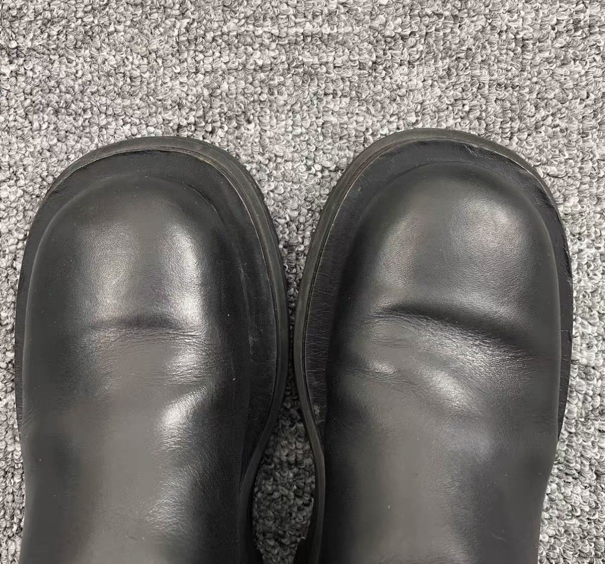 Bottega Veneta Bottega Veneta Black Platform Ankle Boots K12 Size US 5 / IT 35 - 2 Thumbnail
