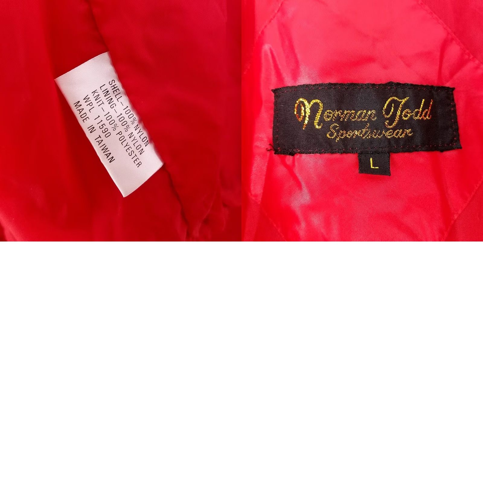 Vintage VINTAGE Satellite Truck Racing Jacket Mens Large Red Norman Todd Bomber Cafe Racer 80s Flight/Bomber Racing Mens Size US L / EU 52-54 / 3 - 8 Thumbnail