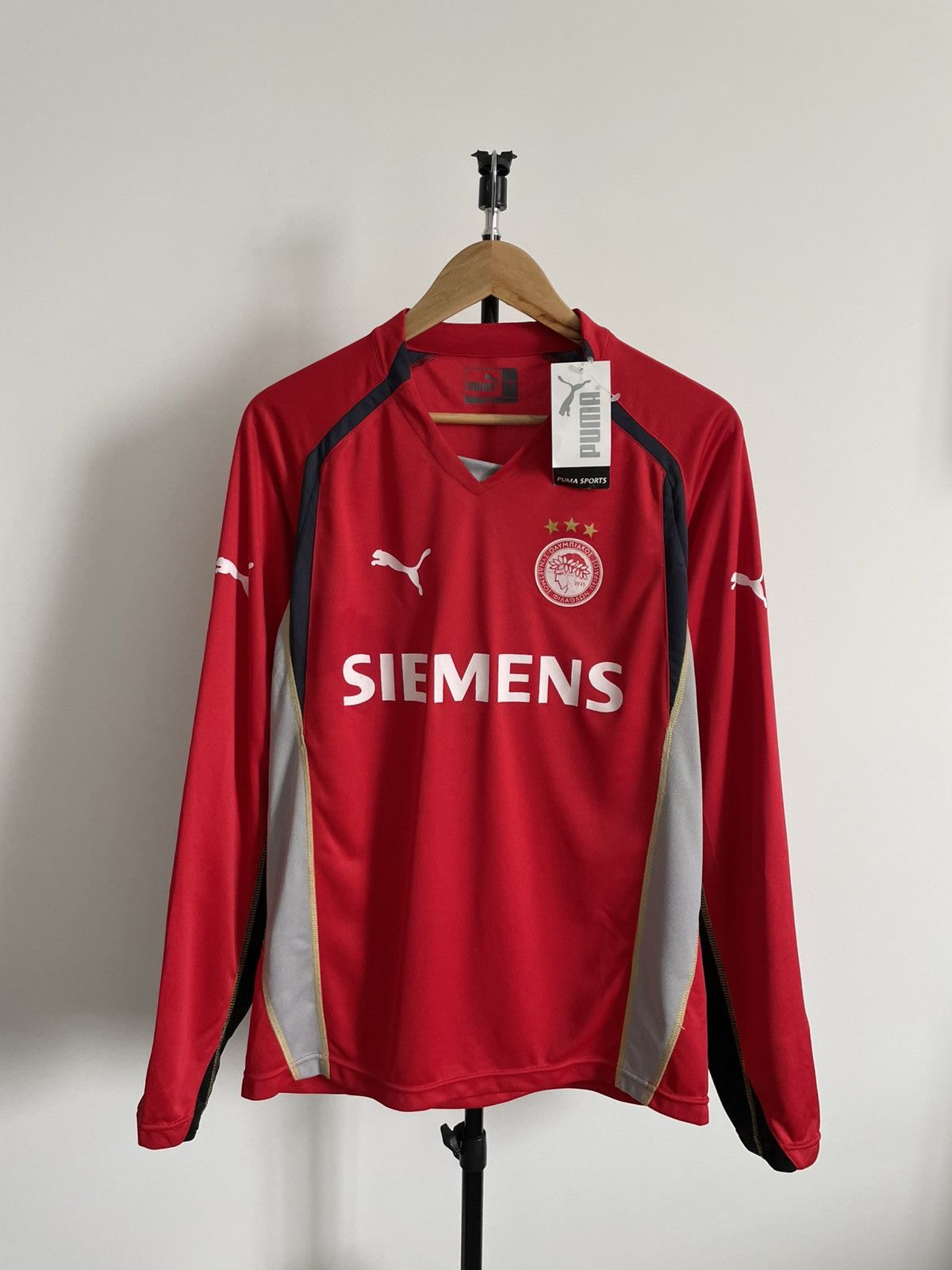 Puma Vintage Puma Olympiacos 2005/2006 Goalkeeper Football Shirt Size US S / EU 44-46 / 1 - 1 Thumbnail