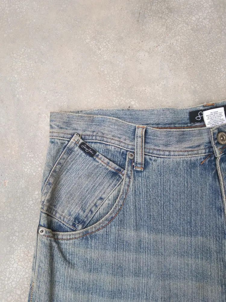 Jean × Vintage Vintage Sean John Straight Baggy Jeans 36x34 Size US 36 / EU 52 - 7 Thumbnail