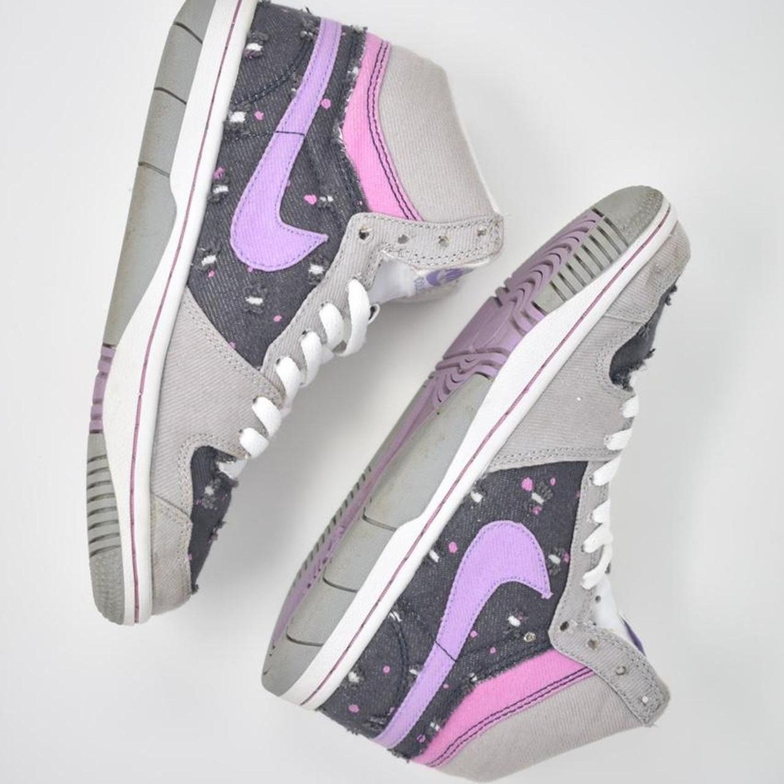 Nike 2007 Nike Court Force “Cool Rose Denim Splatter” Size US 6 / IT 36 - 4 Thumbnail