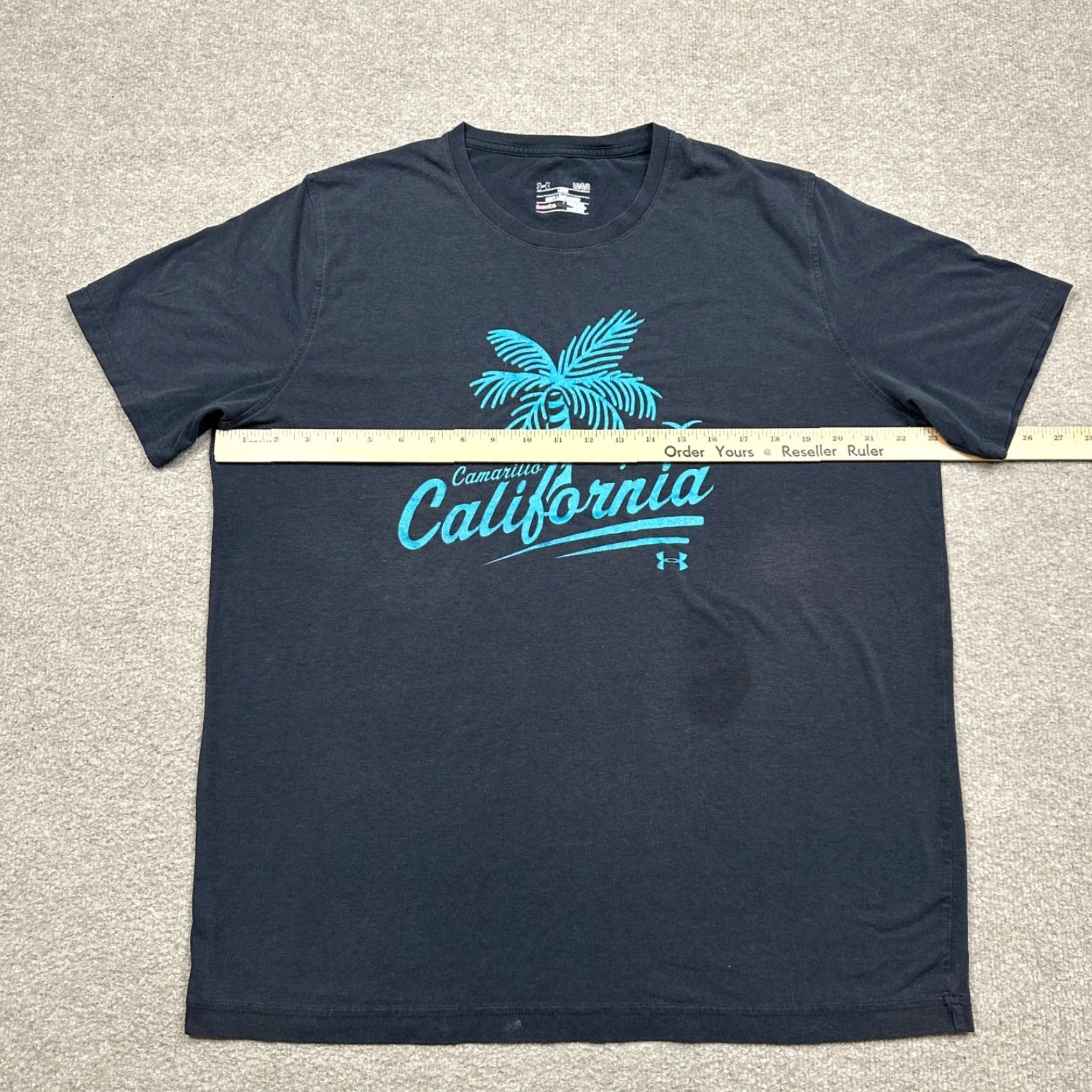Under Armour Under Armour Shirt Mens Blue L Short Sleeve California Logo Performance UA Size US L / EU 52-54 / 3 - 7 Thumbnail