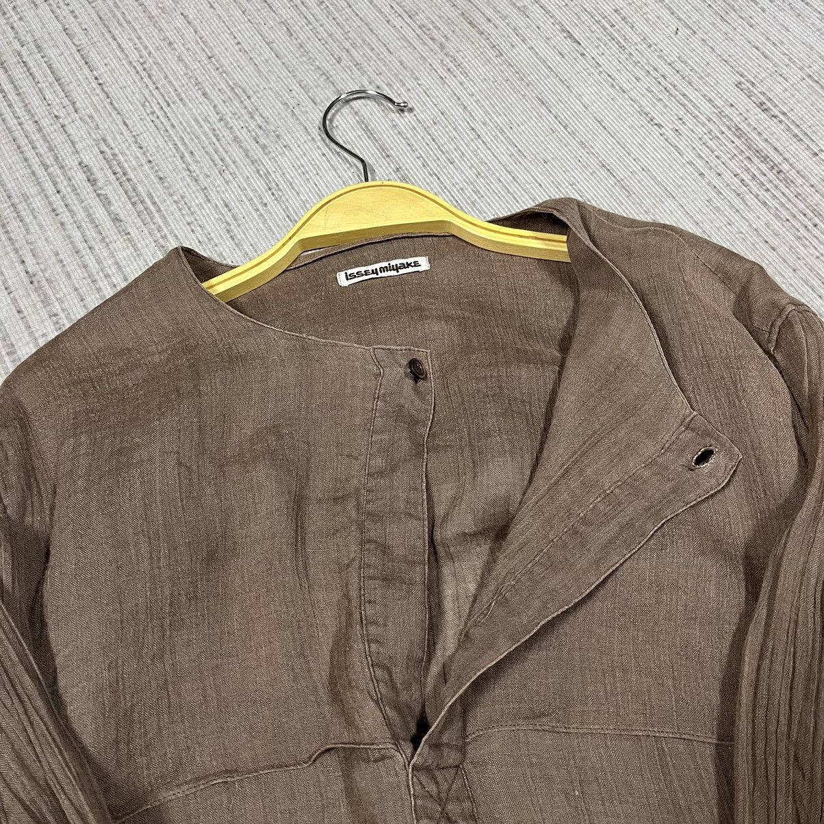 Issey Miyake Vintage 70s ISSEY MIYAKE PLEATS Shirt button Size US S / EU 44-46 / 1 - 10 Thumbnail