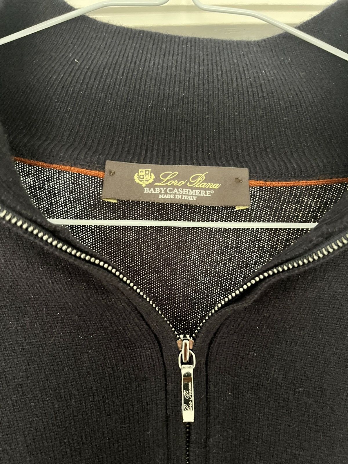 Loro Piana Loro Piana Navy Baby Cashmere quarter zip size 52 new Size US L / EU 52-54 / 3 - 2 Thumbnail