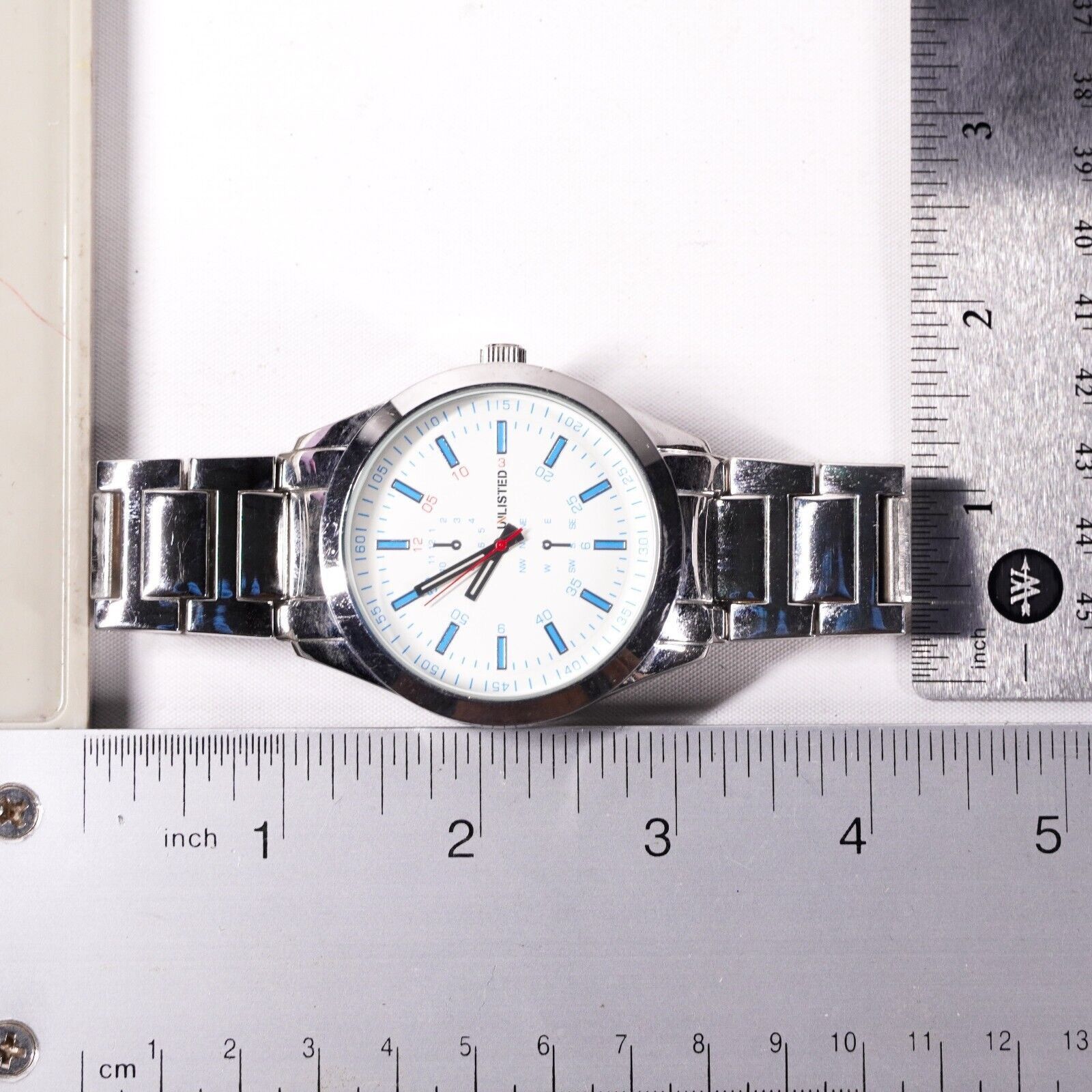 Other 4" Unlisted Stainless Steel SilverWrist Watch Japan Jewelry Size ONE SIZE - 12 Thumbnail