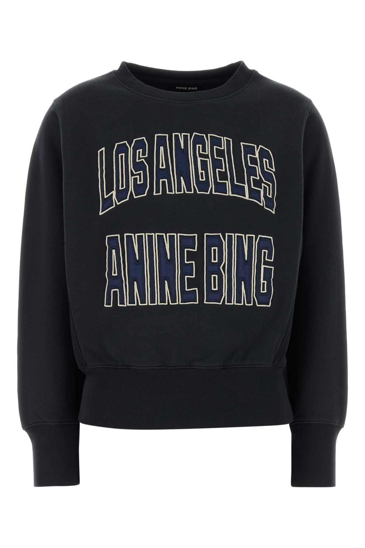 Anine Bing Midnight Blue Cotton Blend Harry Sweatshirt Size XS / US 0-2 / IT 36-38 - 1 Thumbnail
