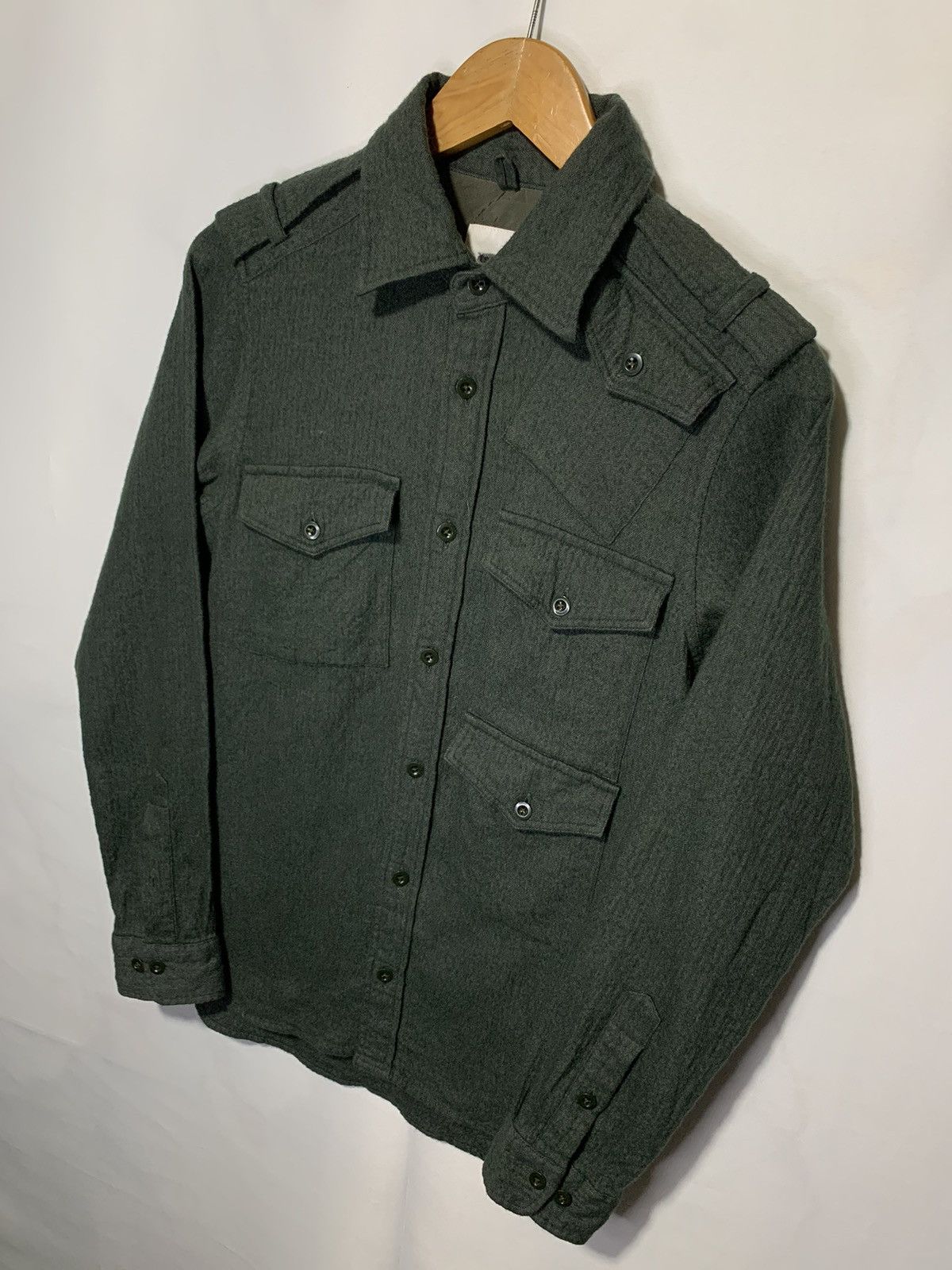 Ts(S) Ts(s) multipocket wool + linen shirt Made in Japan Size US S / EU 44-46 / 1 - 2 Thumbnail