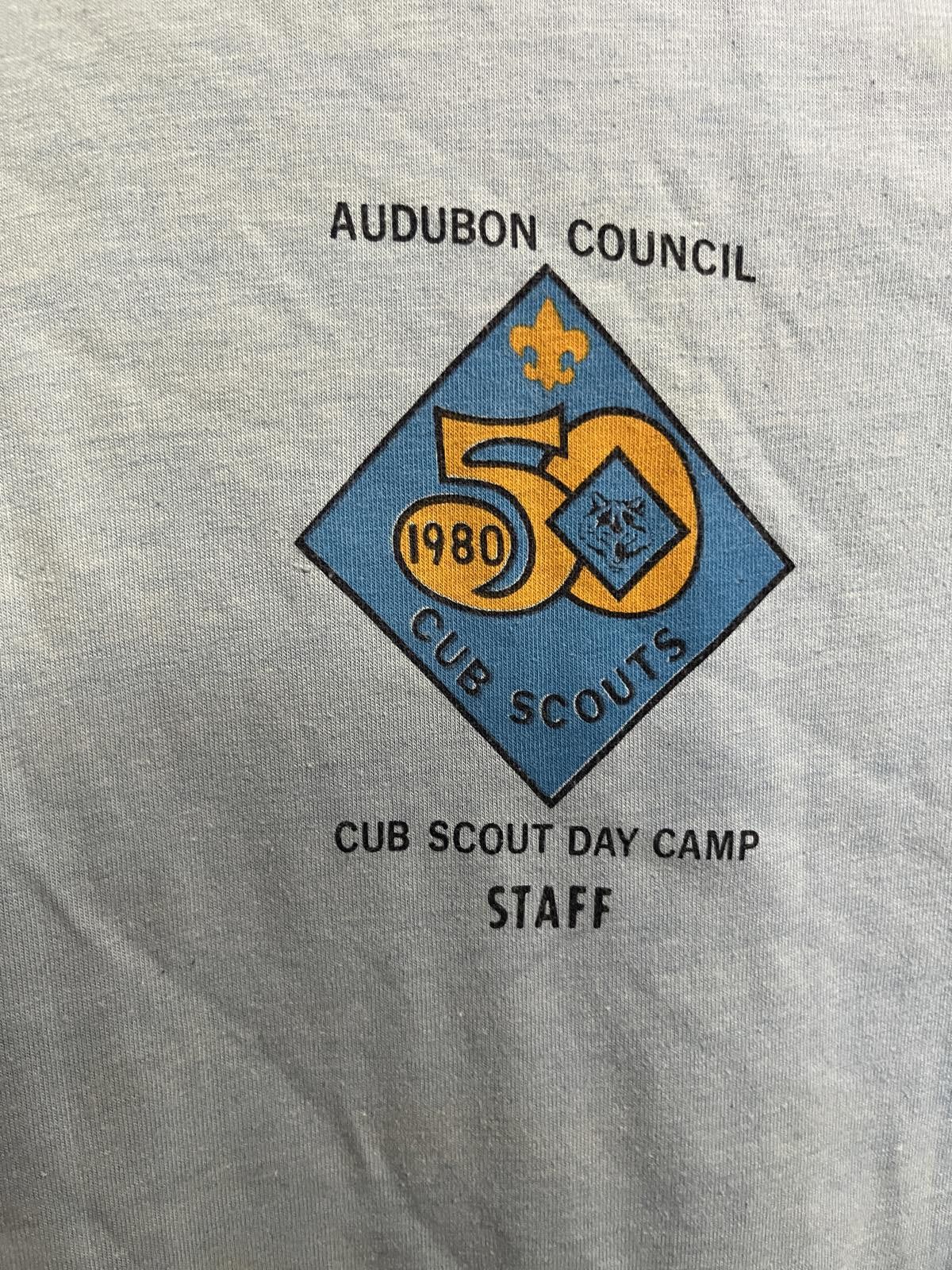 Designer VTG Cub Scouts 1980 Ringer Tee - Boy Scouts Day Camp Staff Size US M / EU 48-50 / 2 - 3 Thumbnail