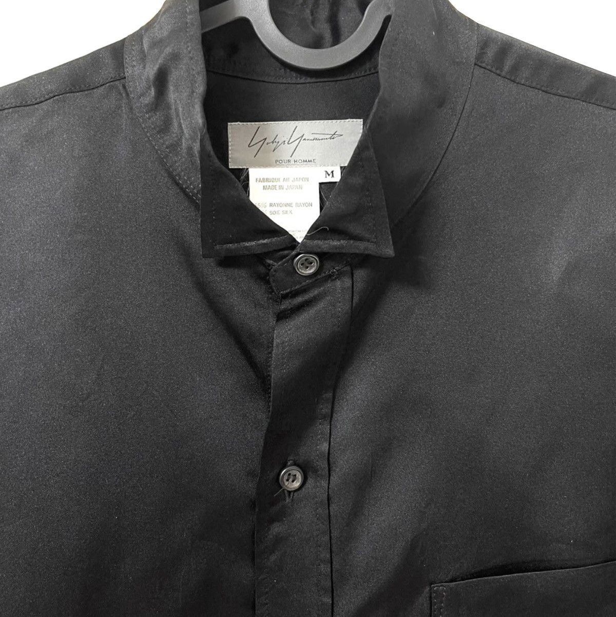 Yohji Yamamoto Yohji Yamamoto Pour Homme 99AW Silk Blend Tuxedo Shirt Size US M / EU 48-50 / 2 - 3 Thumbnail