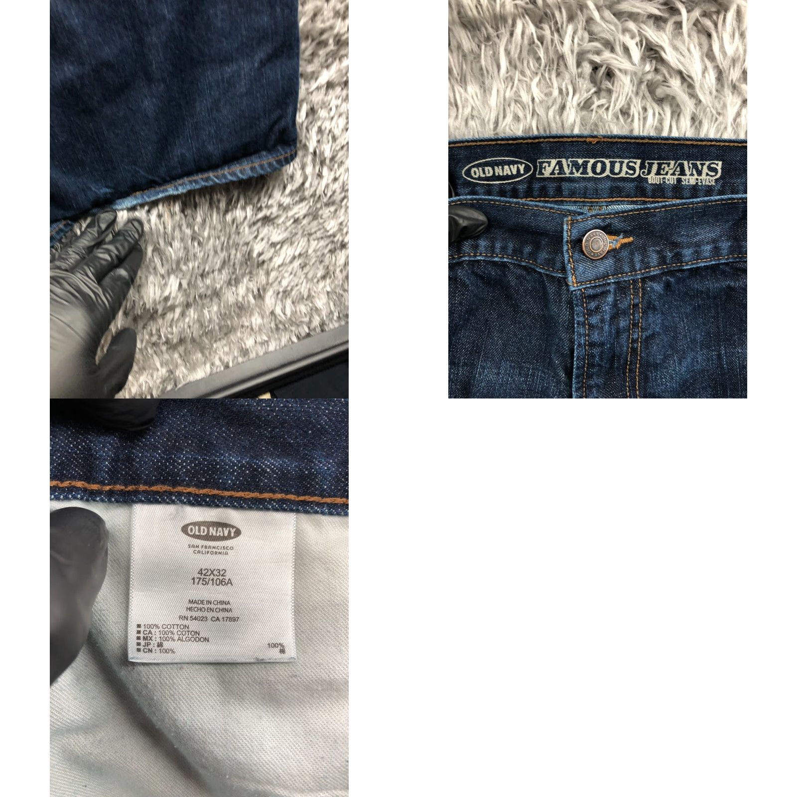 Old Navy Old Navy Jeans Straight Mens Size 42x32 Blue Mid Rise Denim 5-Pocket Regular Waist Belt Loops Comfort Size US 42 / EU 58 - 8 Thumbnail