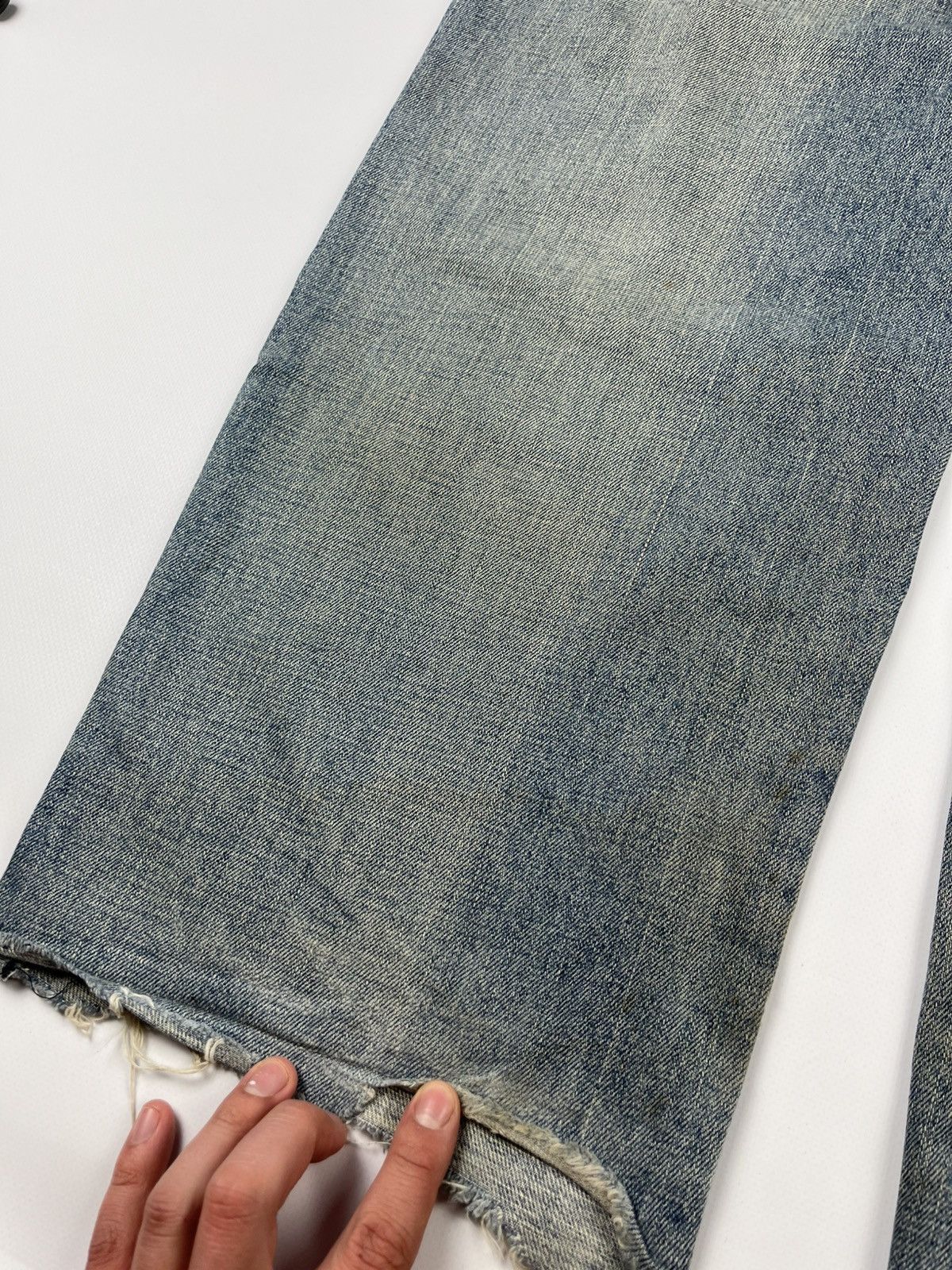 Ecko Unltd. × JNCO × Japanese Brand Vintage Faded Baggy Distressed Jeans Ed Hardy Style Denim Y2K Size US 30 / EU 46 - 22 Thumbnail