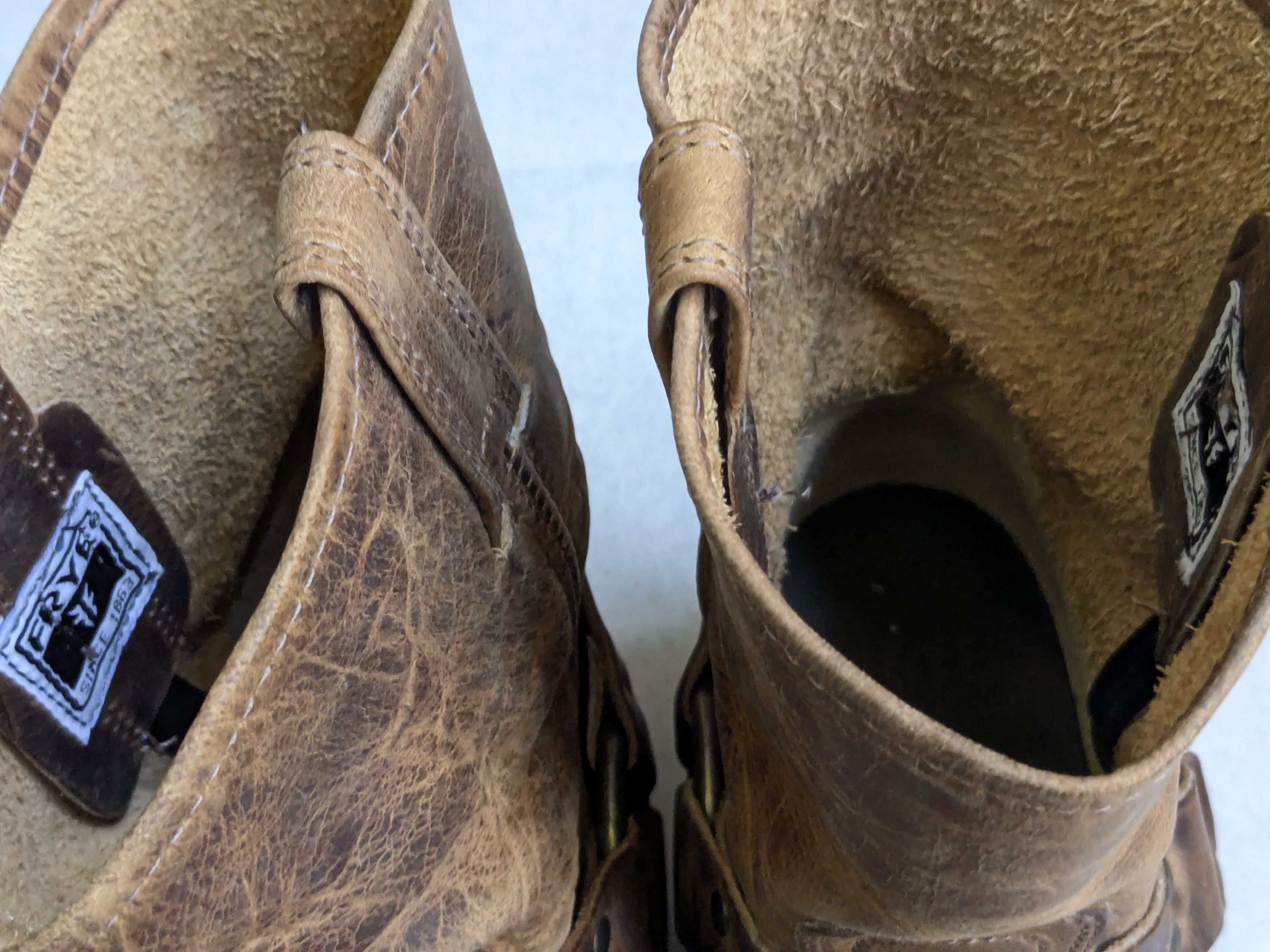 Frye Frye Harness Boots Brown 10.5 M Leather Size US 10.5 / EU 43-44 - 4 Thumbnail