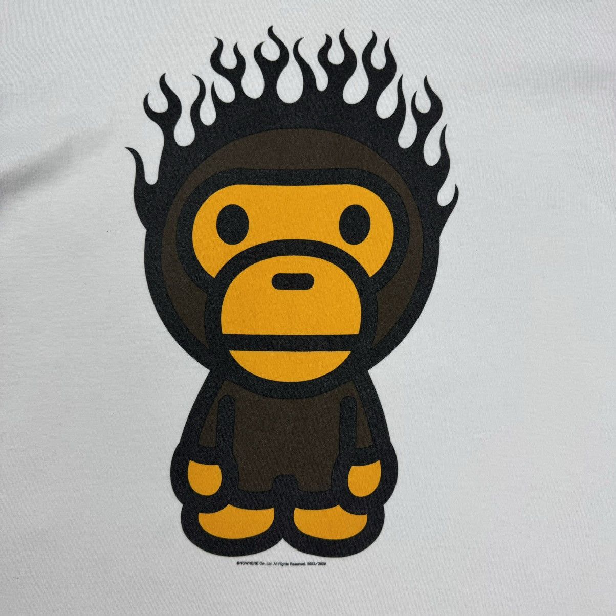 Bape Bape Baby Milo Flame Rare T-shirt Size US L / EU 52-54 / 3 - 5 Thumbnail