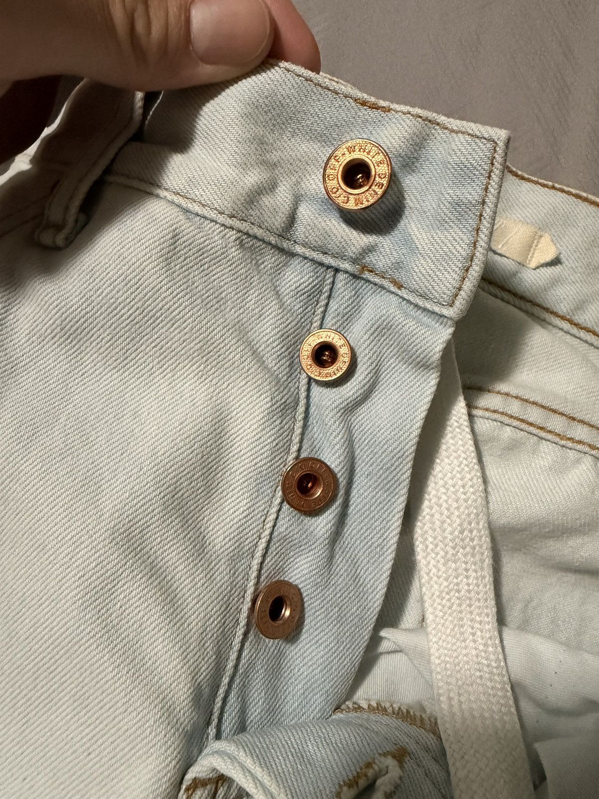 Off-White Last price drop - Off-White Blue Denim Size US 33 - 4 Thumbnail