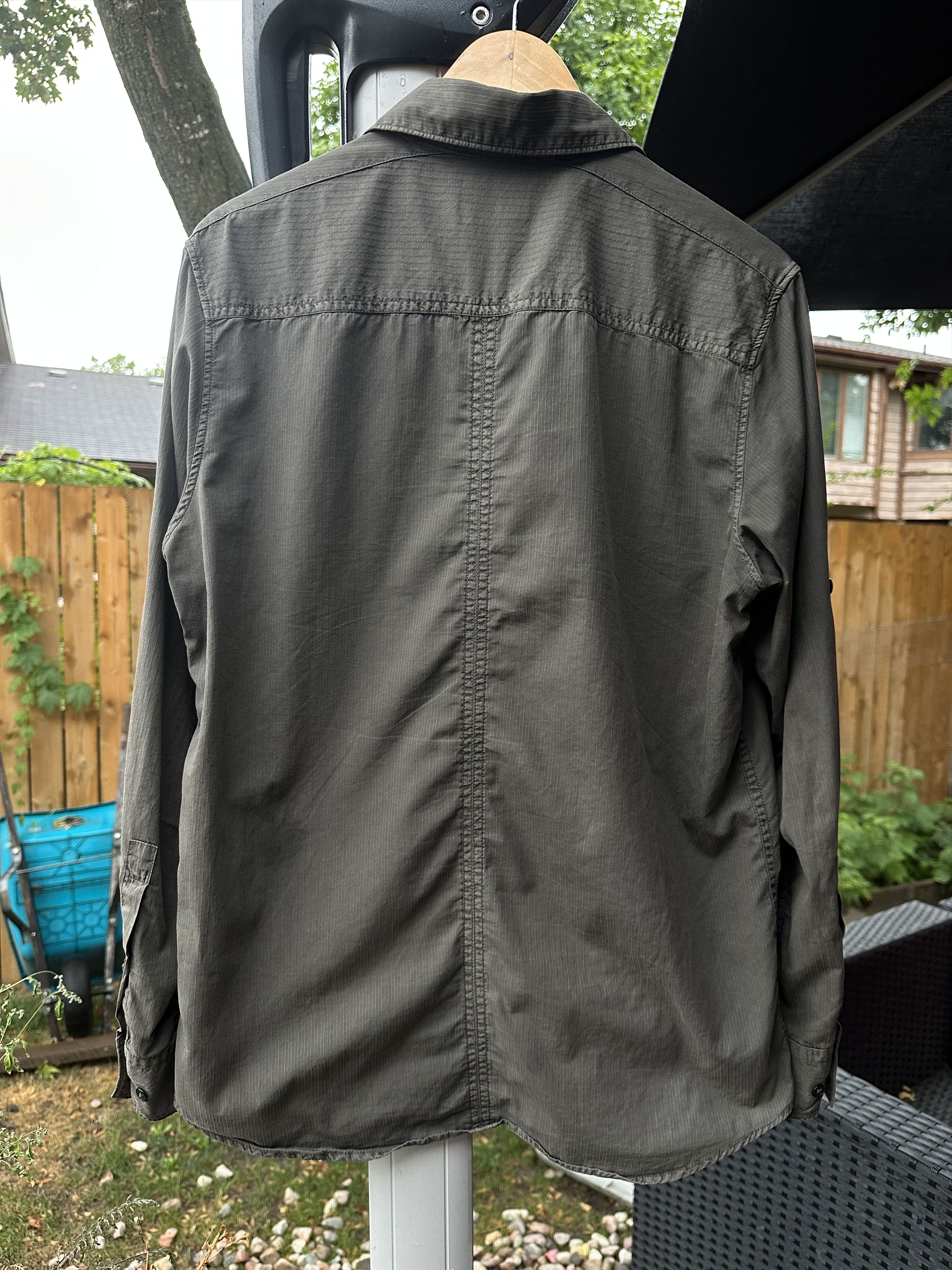 Calvin Klein Calvin Klein Brown Dobby Cloth Military Shirt Size US S / EU 44-46 / 1 - 5 Thumbnail