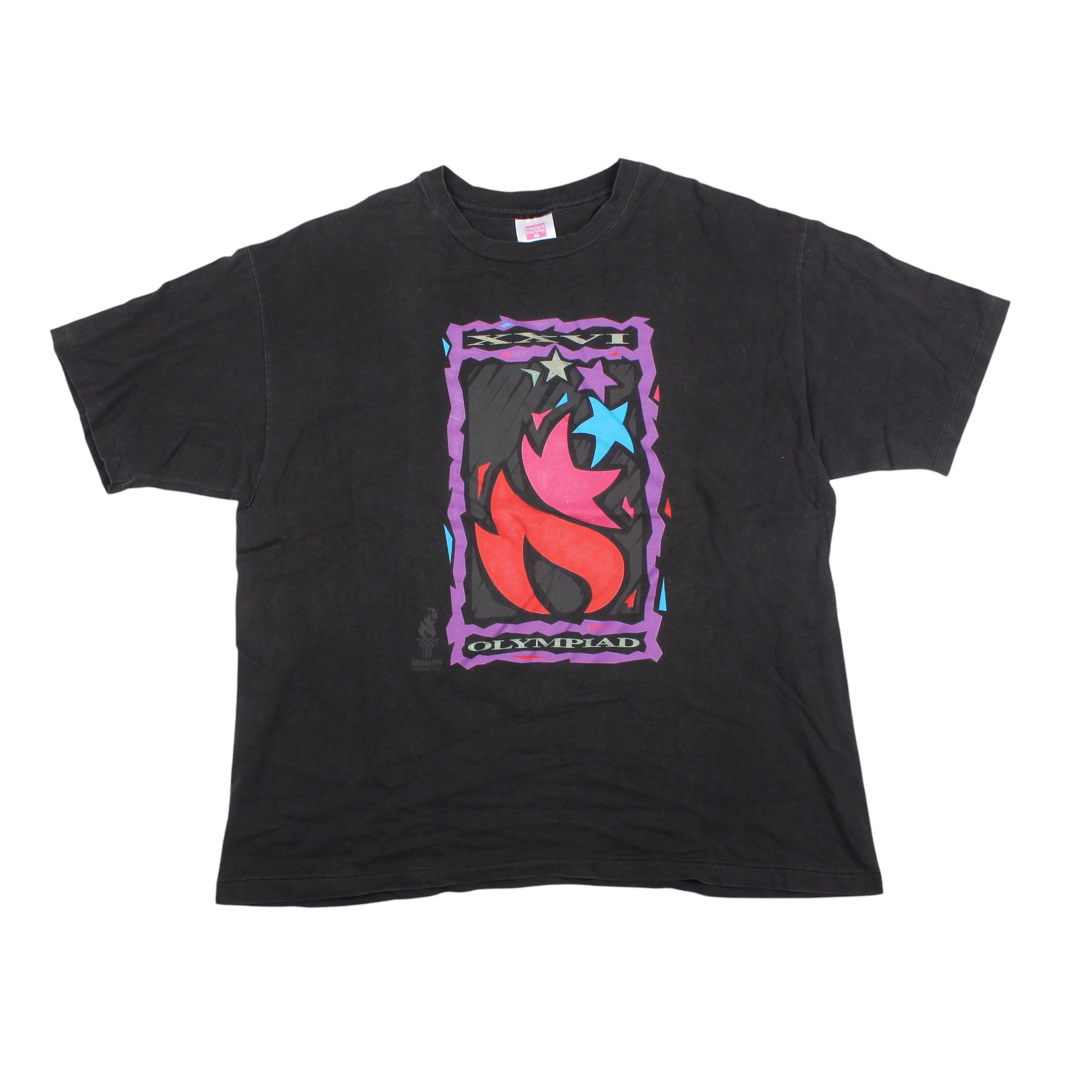 Band Tees × USA Olympics Vintage 1990s Olympic Games Atlanta T Shirt Single Stitch Size US XL / EU 56 / 4 - 1 Thumbnail