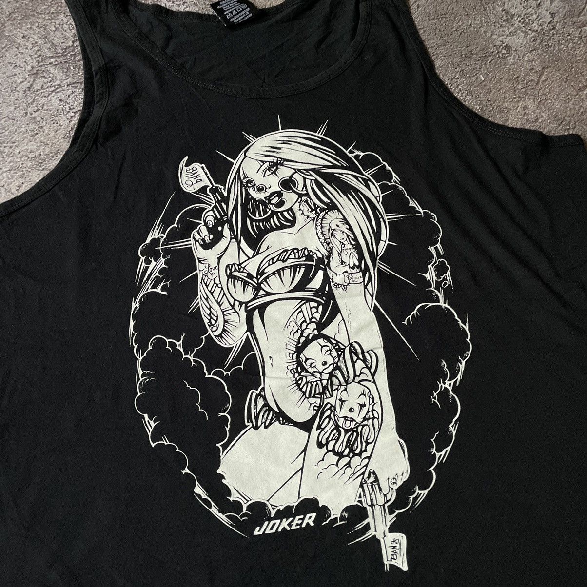 Vintage Vintage 90s Graphic Tank Top Abstract Punk Aesthetic Boxy XL Size US XL / EU 56 / 4 - 6 Thumbnail