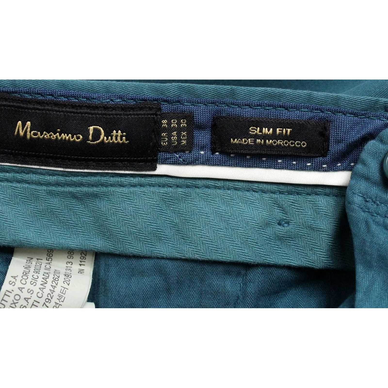 Massimo Dutti MASSIMO DUTTI 0008 Slim Fit Trousers Men's US 30 Chino Zip Fly Size US 30 / EU 46 - 7 Thumbnail