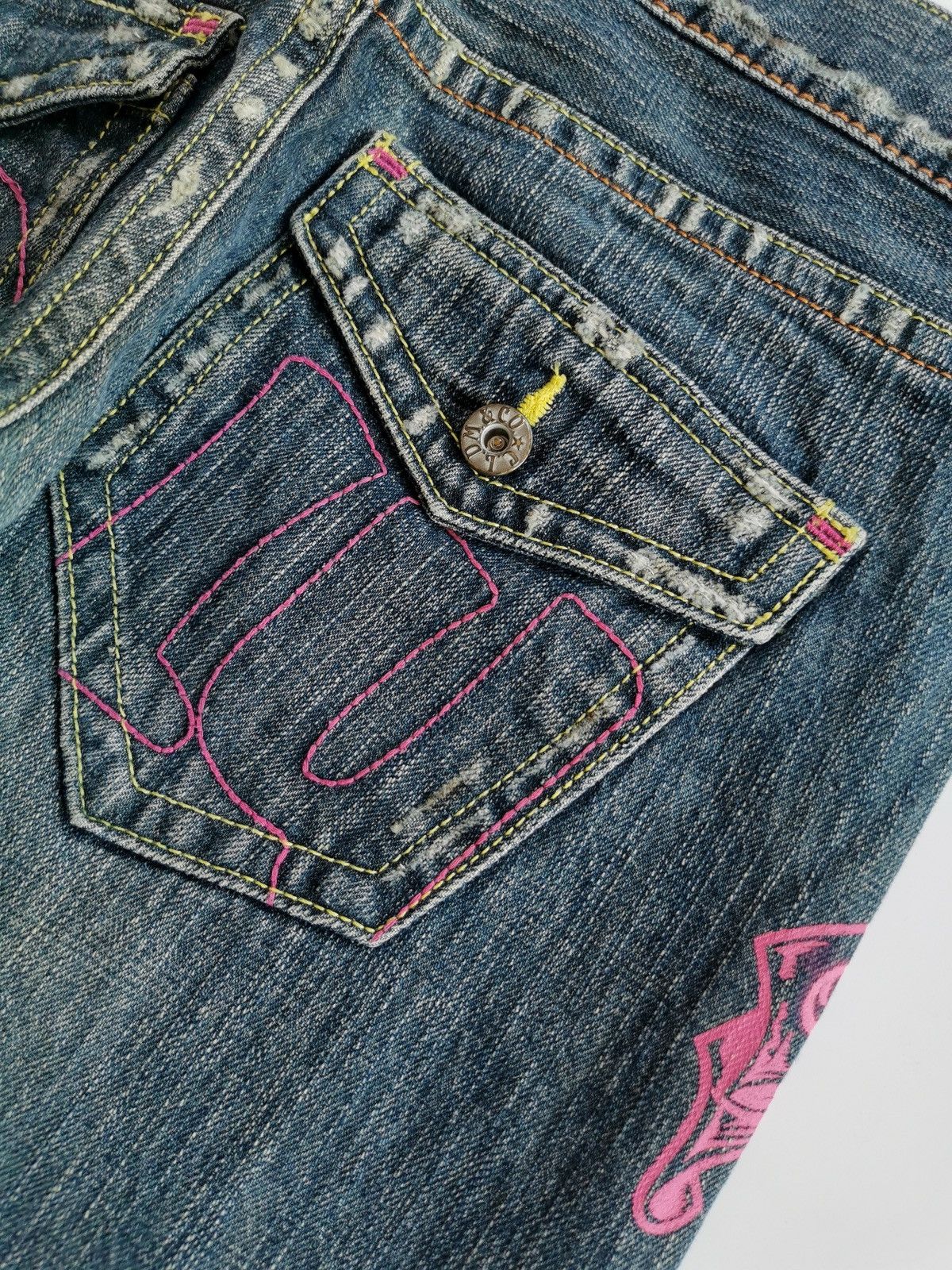 Japanese Brand Cocolulu Japan Print Stitching Denim Jeans Size US 30 / EU 46 - 9 Thumbnail