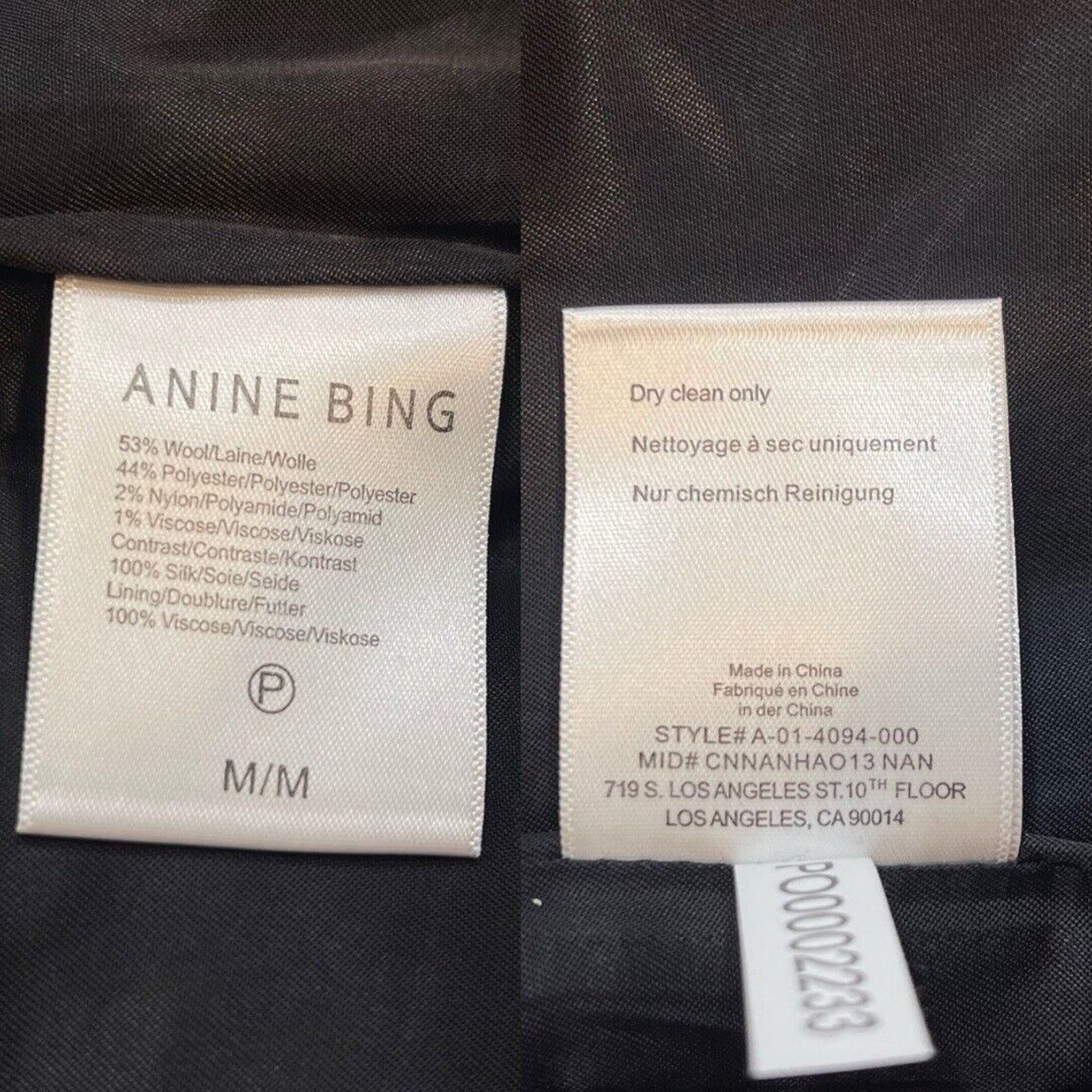 Anine Bing Anine Bing | NWT Selena Coat Black Wool Overcoat M Size M / US 6-8 / IT 42-44 - 14 Thumbnail