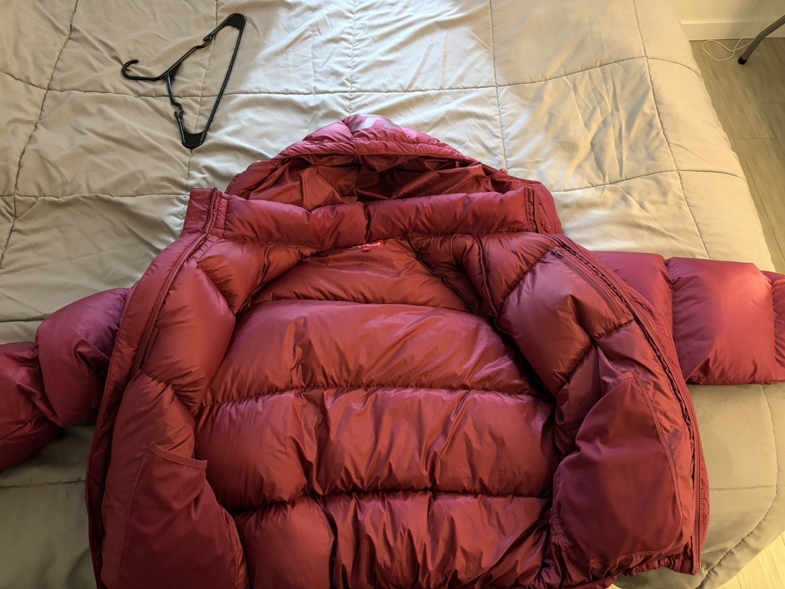 Supreme 700-Fill Down Lightweight Puffer Jacket - Magenta Size US XL / EU 56 / 4 - 9 Thumbnail