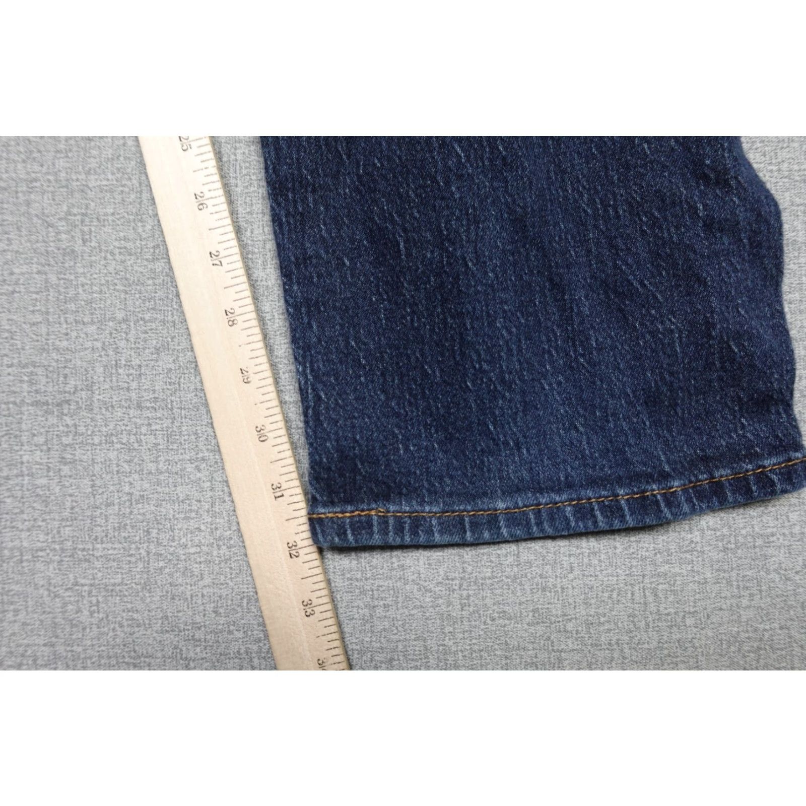 Levi's Levi's 505 Jeans Mens 38x32 Blue Dark Wash Regular Fit Western Cowboy Rancher Jeans Size US 38 / EU 54 - 7 Thumbnail