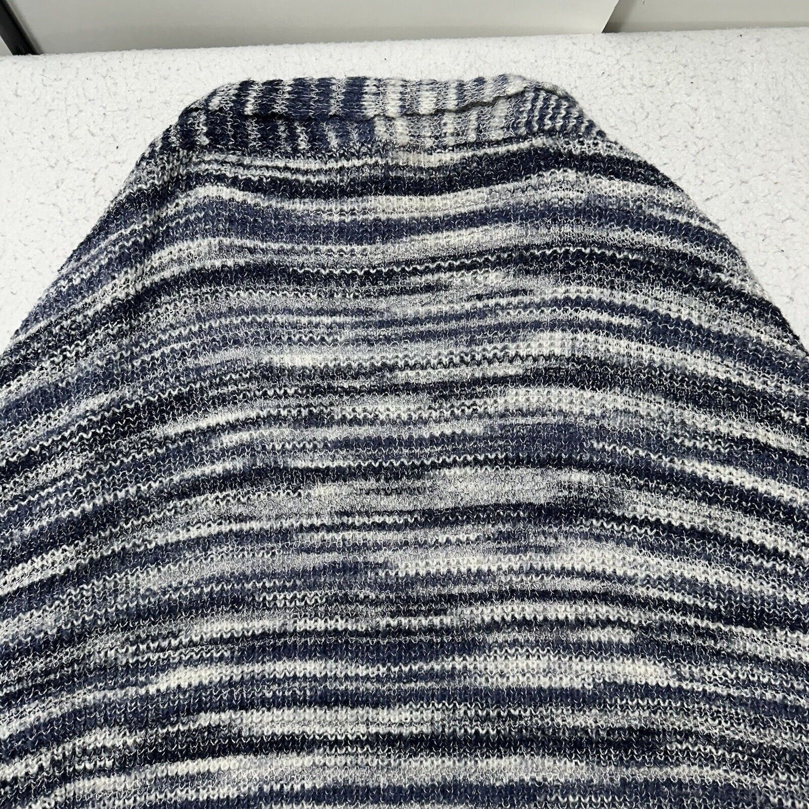 Chicos Chico's Small Short Blue White Stripe Cardigan Sweater Size S / US 4 / IT 40 - 11 Thumbnail