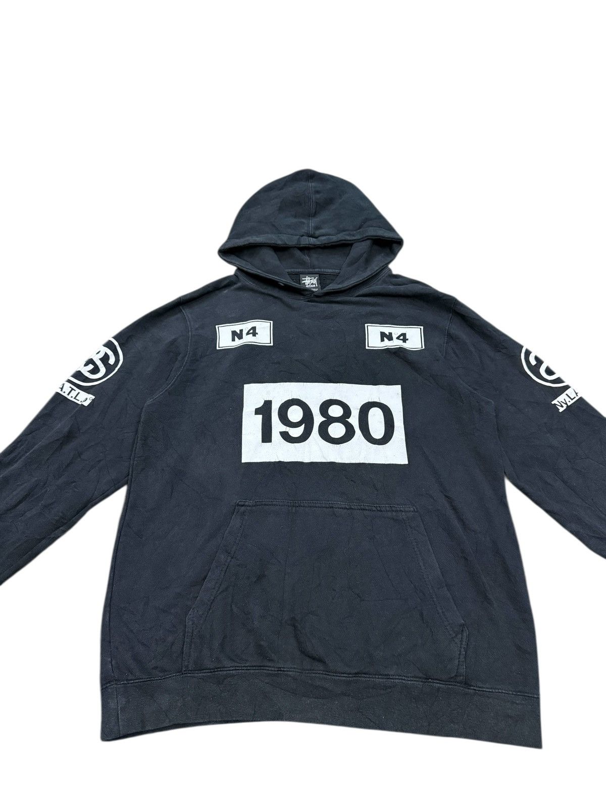 Stussy VINTAGE STUSSY 1980 N4 BIG LOGO HOODIE Size US M / EU 48-50 / 2 - 7 Thumbnail