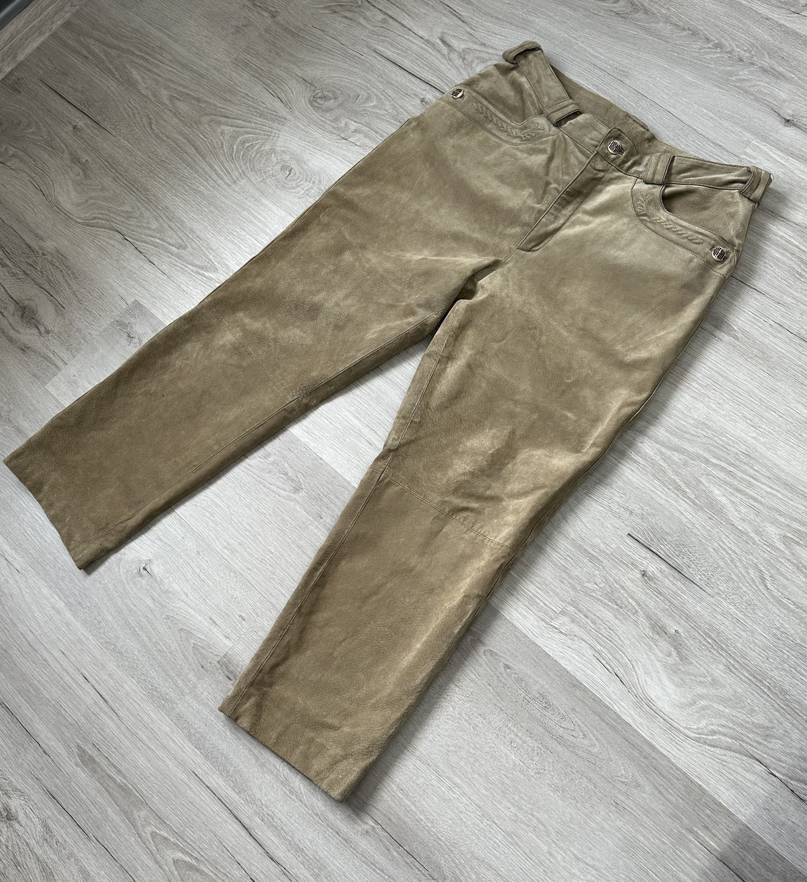 Leather × Vintage Leather Men’s Cowboy JCC Pants Bike Moto Y2K Size US 36 / EU 52 - 1 Thumbnail