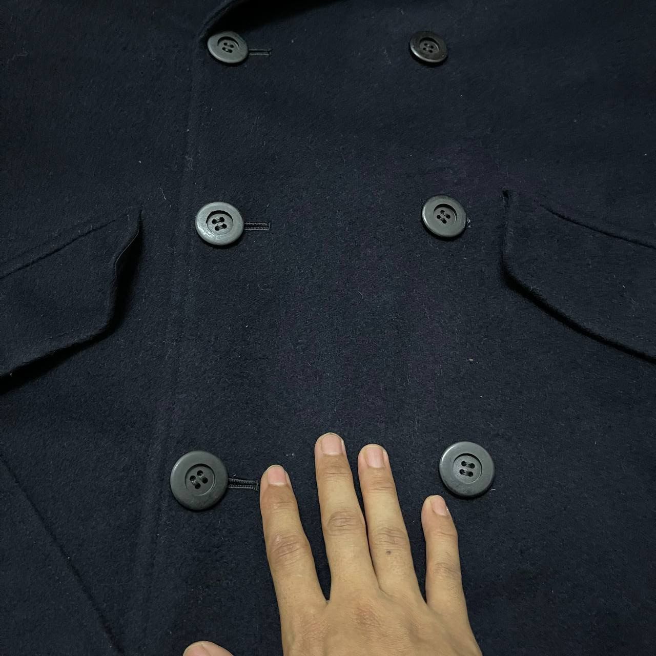Valentino Vintage 90's Valentino Wool Long Coat Double Breasted Size US M / EU 48-50 / 2 - 5 Thumbnail