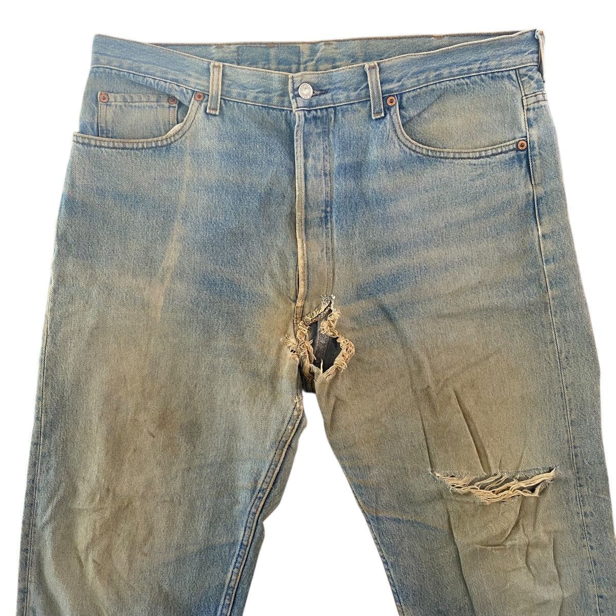 Levi's Vtg Distressed Levi’s 501 Acid Wash Jeans Made in USA Size US 38 / EU 54 - 19 Thumbnail