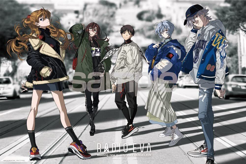 Japanese Brand Radio EVA Evangelion 2 Tone Down Jacket Blue Rei Ayanam Size US L / EU 52-54 / 3 - 9 Thumbnail
