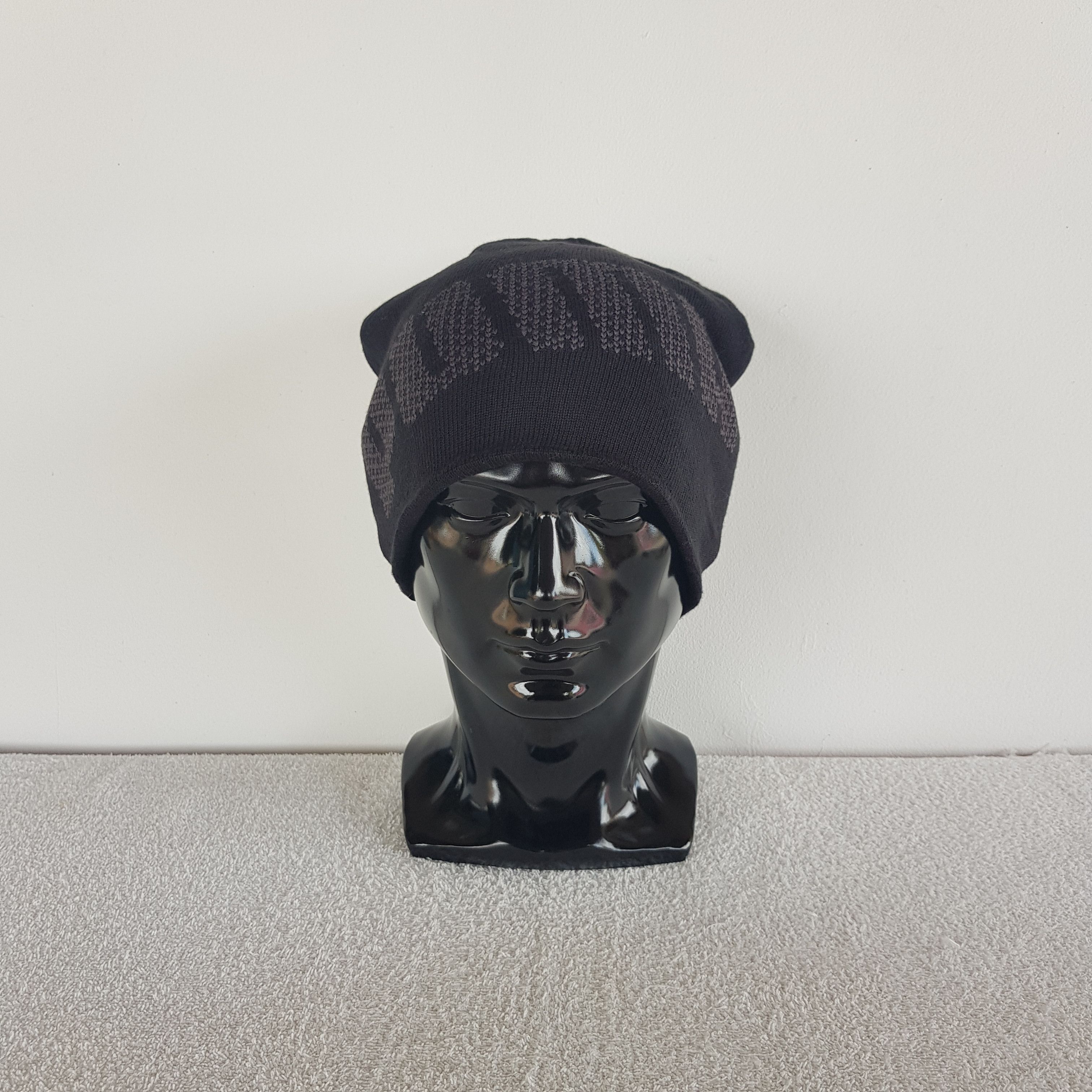 Puma Vintage Puma Beanie Fair Isle Ribbed Knit Snow Caps Hats. Size ONE SIZE - 2 Thumbnail