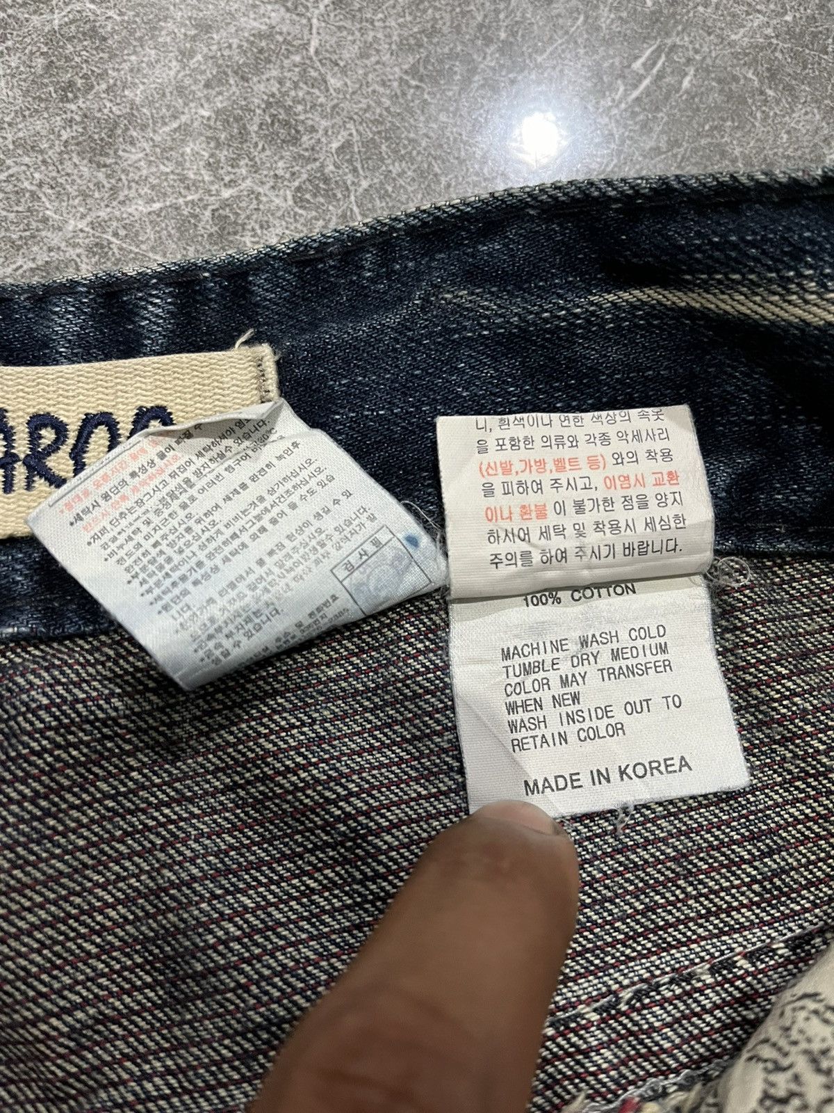 If Six Was Nine Y2K Flared Buckaroo Distress Jeans Size US 32 / EU 48 - 10 Thumbnail