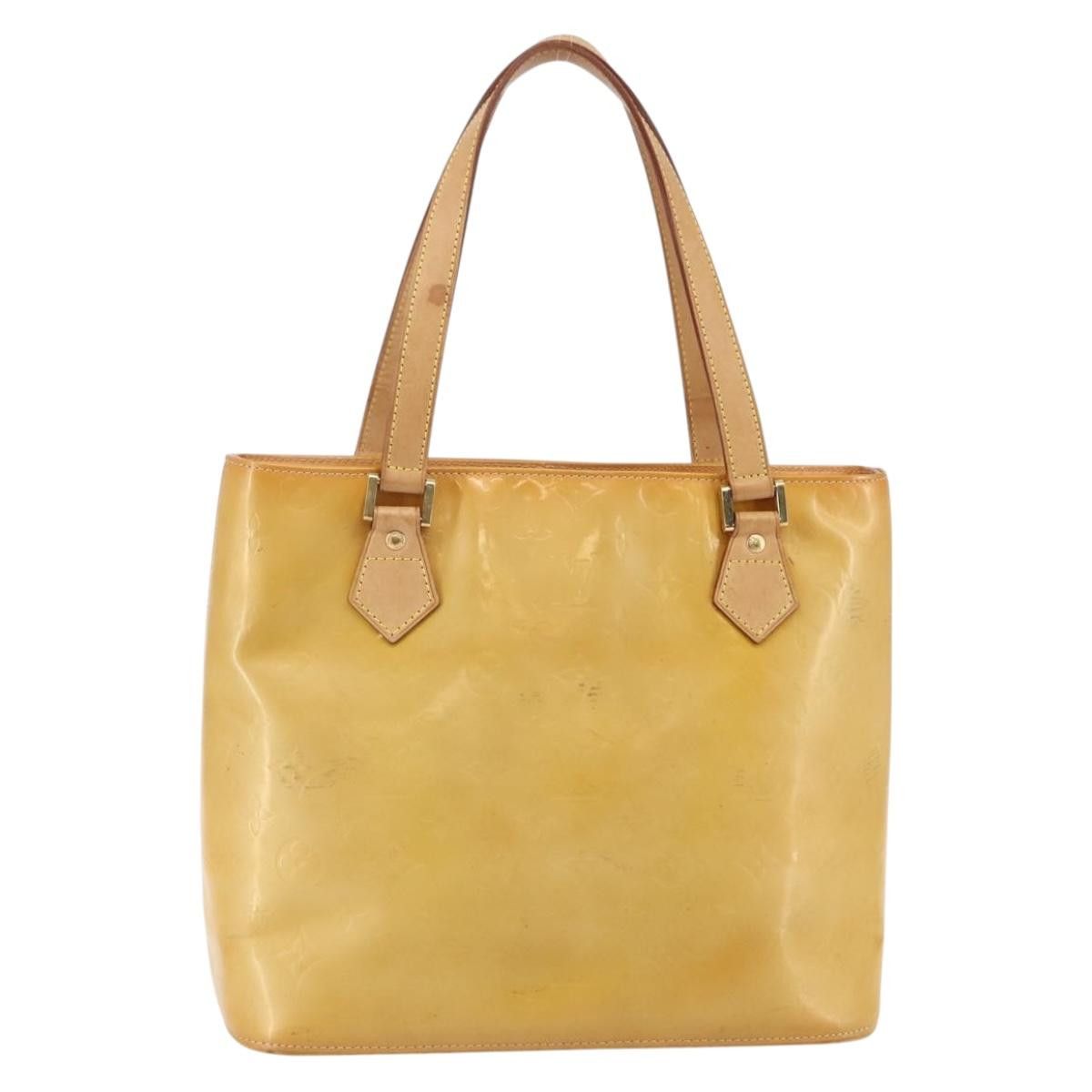 Louis Vuitton LOUIS VUITTON Monogram Vernis Houston Hand Bag Beige M91004 Size ONE SIZE - 1 Thumbnail