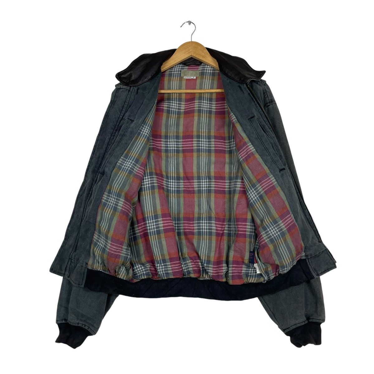 Beauty Beast × Hysteric Glamour × Japanese Brand 💥TERRITORY AHEAD WASHED GREY BOMBER Size US M / EU 48-50 / 2 - 11 Thumbnail