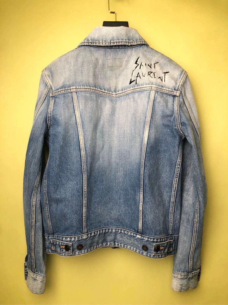 Saint Laurent Paris Saint Laurent Paris Washed denim jacket-2506 Size US S / EU 44-46 / 1 - 1 Thumbnail
