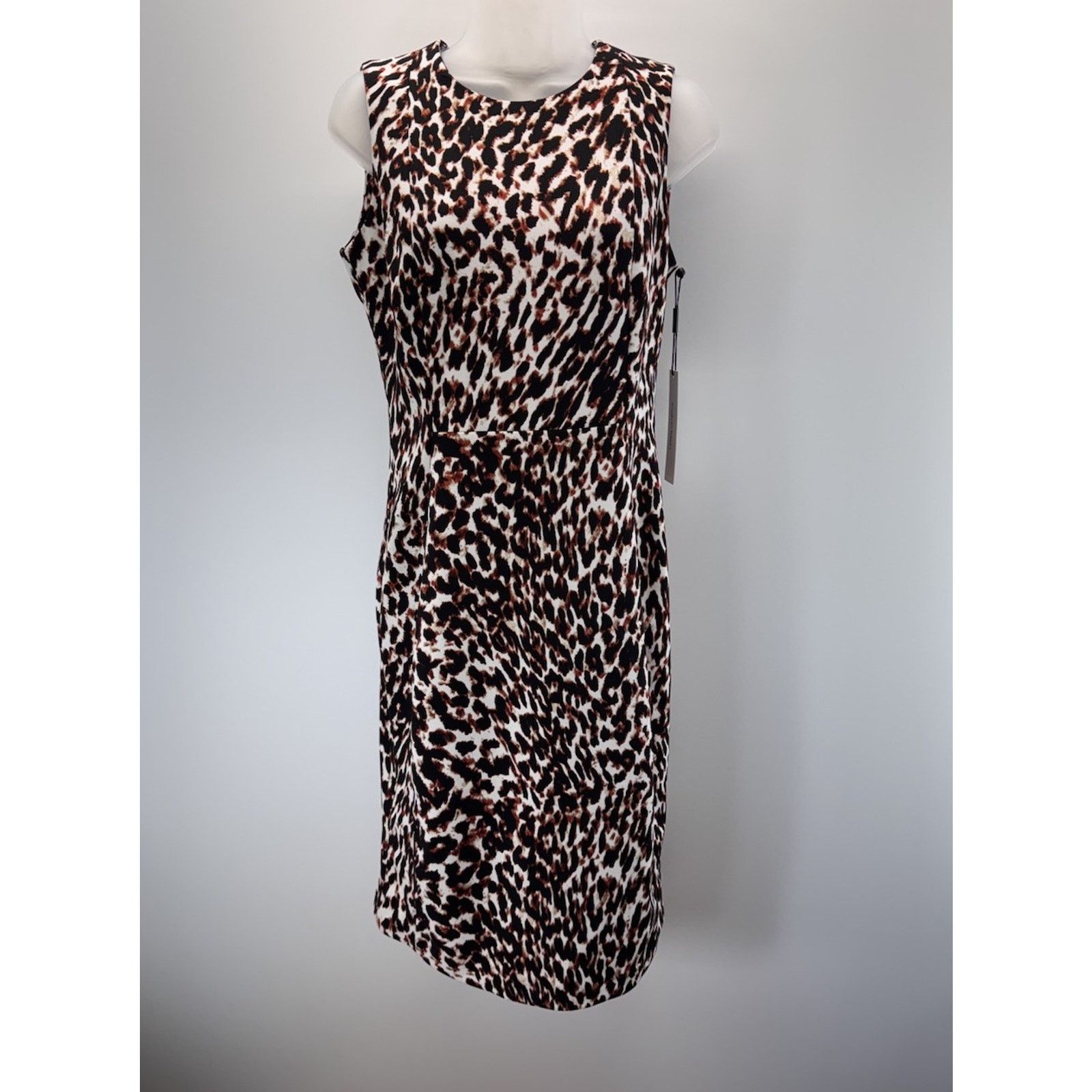 Calvin Klein Calvin Klein Sleeveless Crew Neck Animal Print Dress Size 8 Size M / US 6-8 / IT 42-44 - 2 Thumbnail