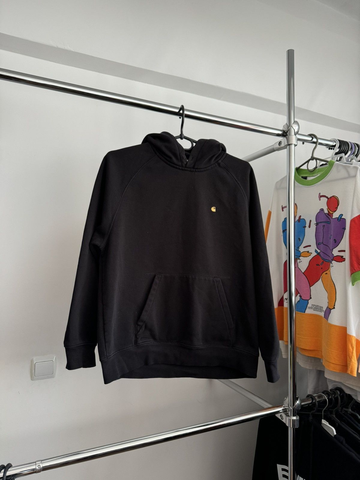 Carhartt Wip × Vintage Carhartt WIP Black Hoodie Size S / US 4 / IT 40 - 2 Thumbnail