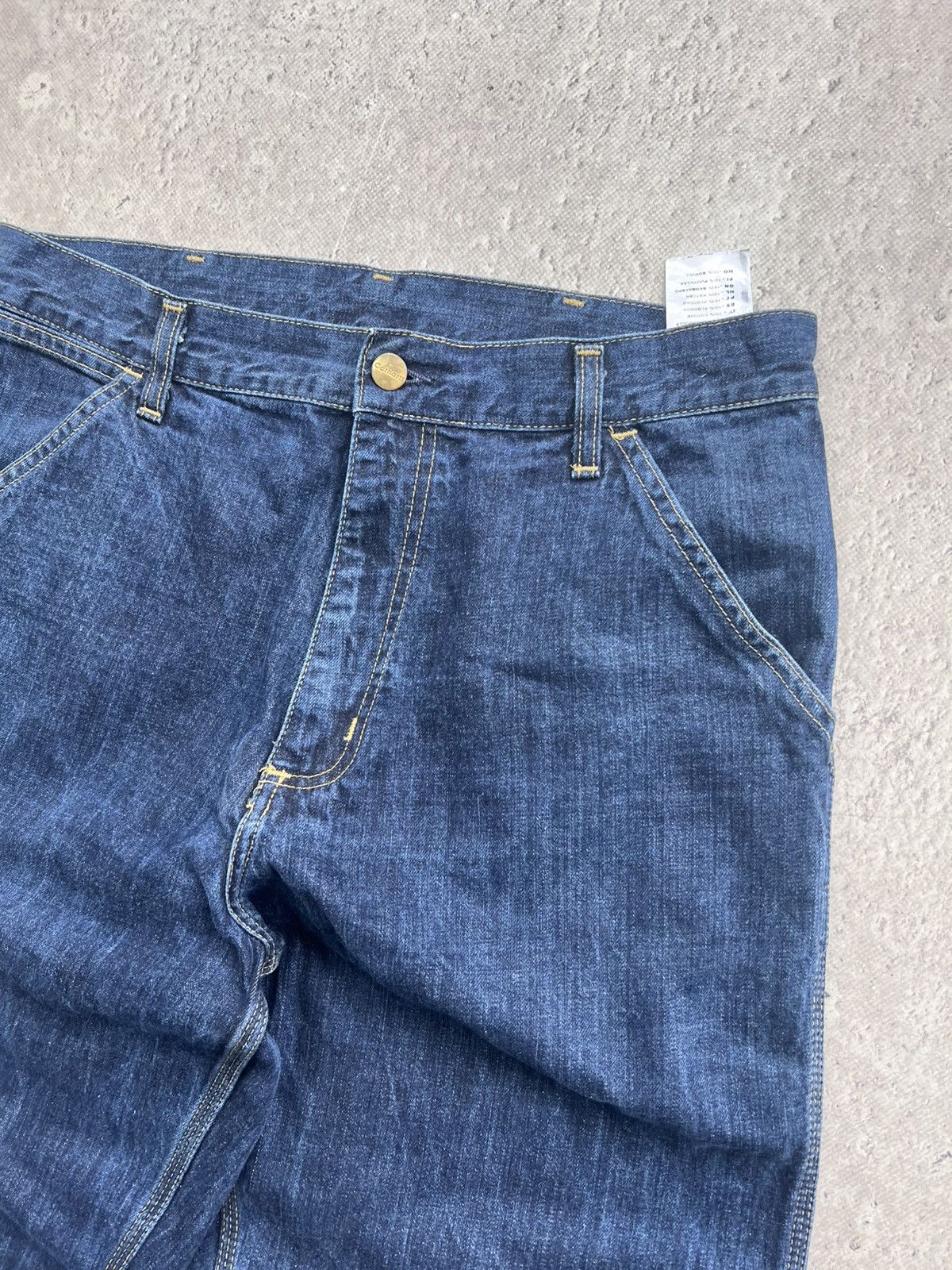 Carhartt × Vintage Vintage Carhartt Double Knee Pants Black Faded Distressed Size US 30 / EU 46 - 6 Thumbnail