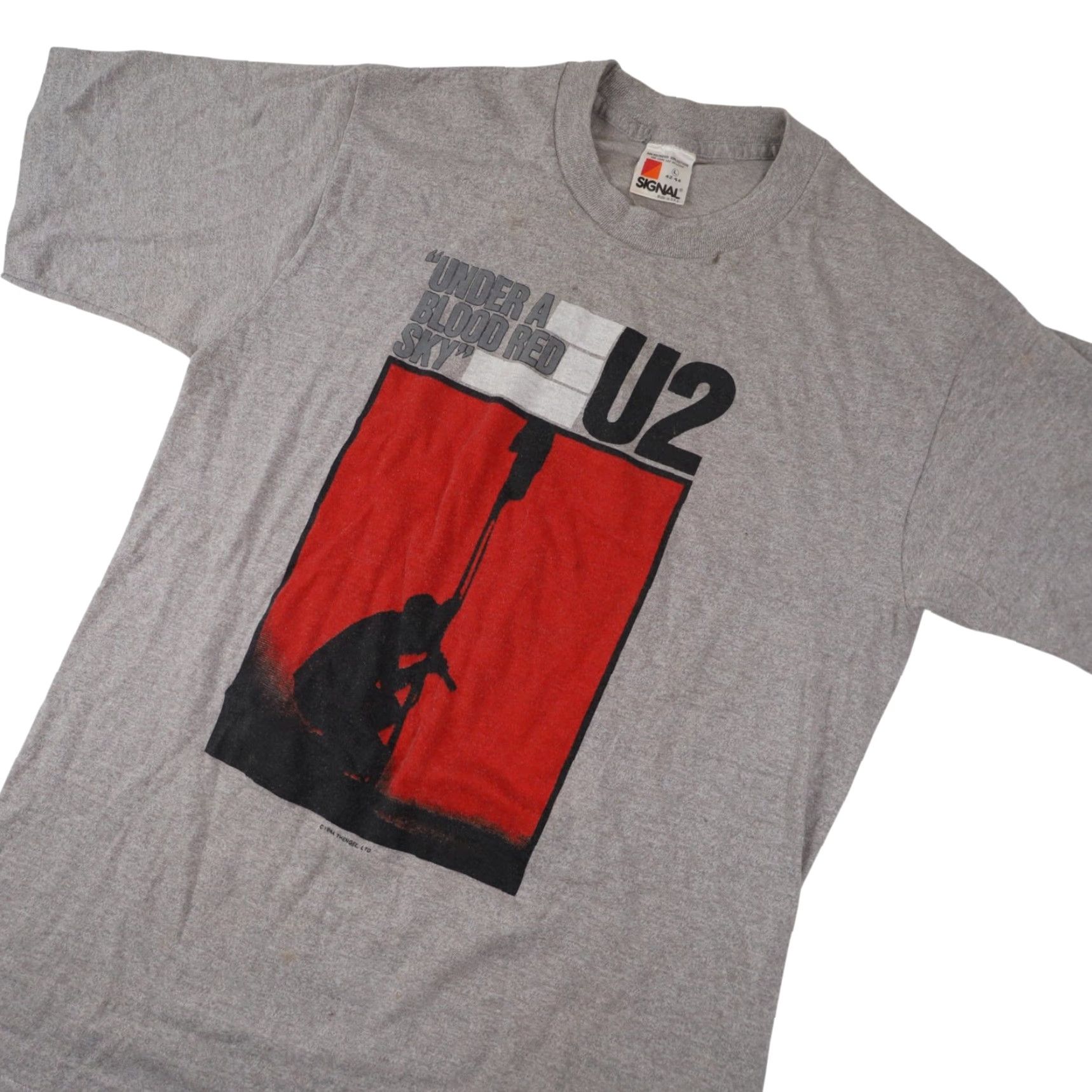 Vintage VINTAGE 1984 U2 "Under a Blood Red Sky" Mens Large Graphic Band Tee Gray Size US L / EU 52-54 / 3 - 2 Thumbnail