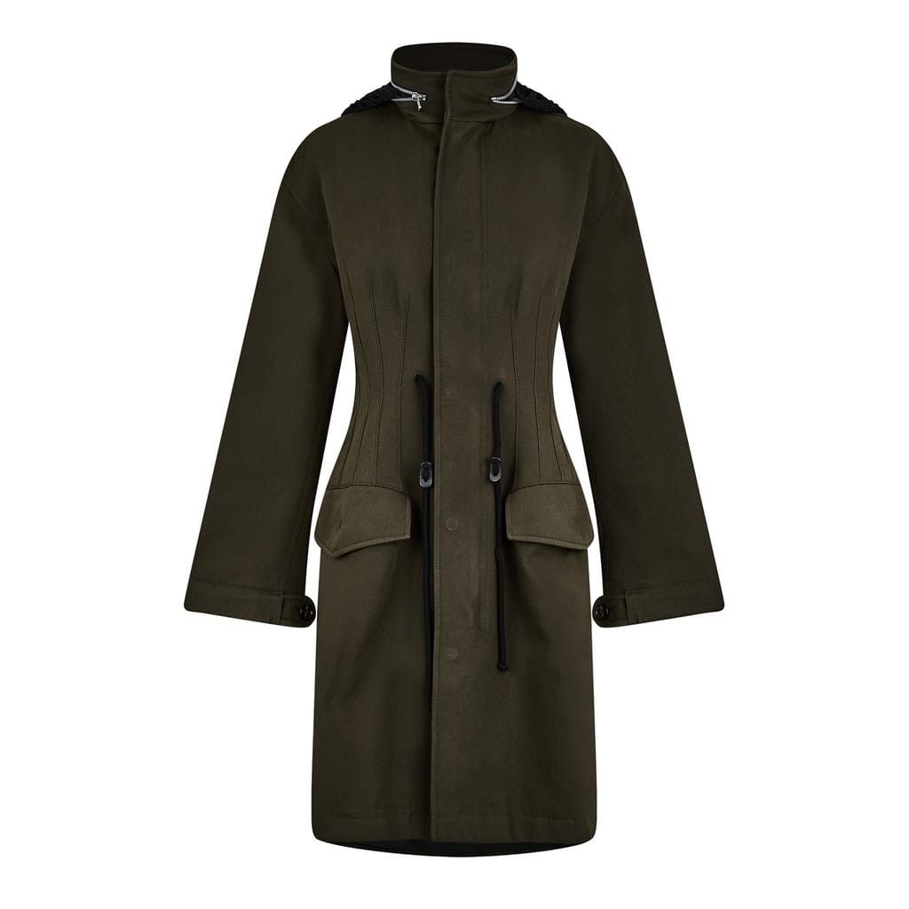 Bottega Veneta Bottega Veneta Hooded Parka Jacket Coat in Green Size XS / US 0-2 / IT 36-38 - 1 Thumbnail