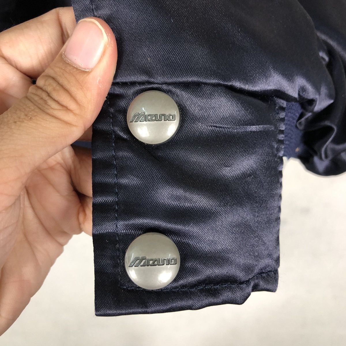 Japanese Brand 🔥Vintge Satin Bomber Jacket Sukajan Design Mizuno Japan Size US L / EU 52-54 / 3 - 16 Thumbnail