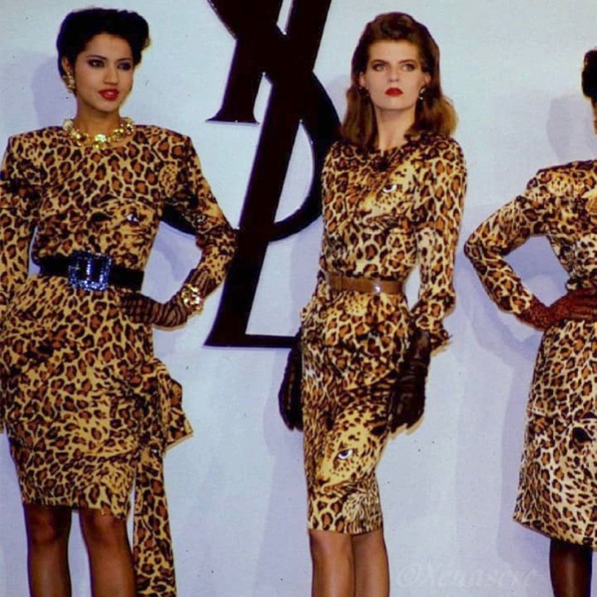 Saint Laurent Paris Saint Laurent FW 1986 Leopard Shirt Size US M / EU 48-50 / 2 - 10 Thumbnail