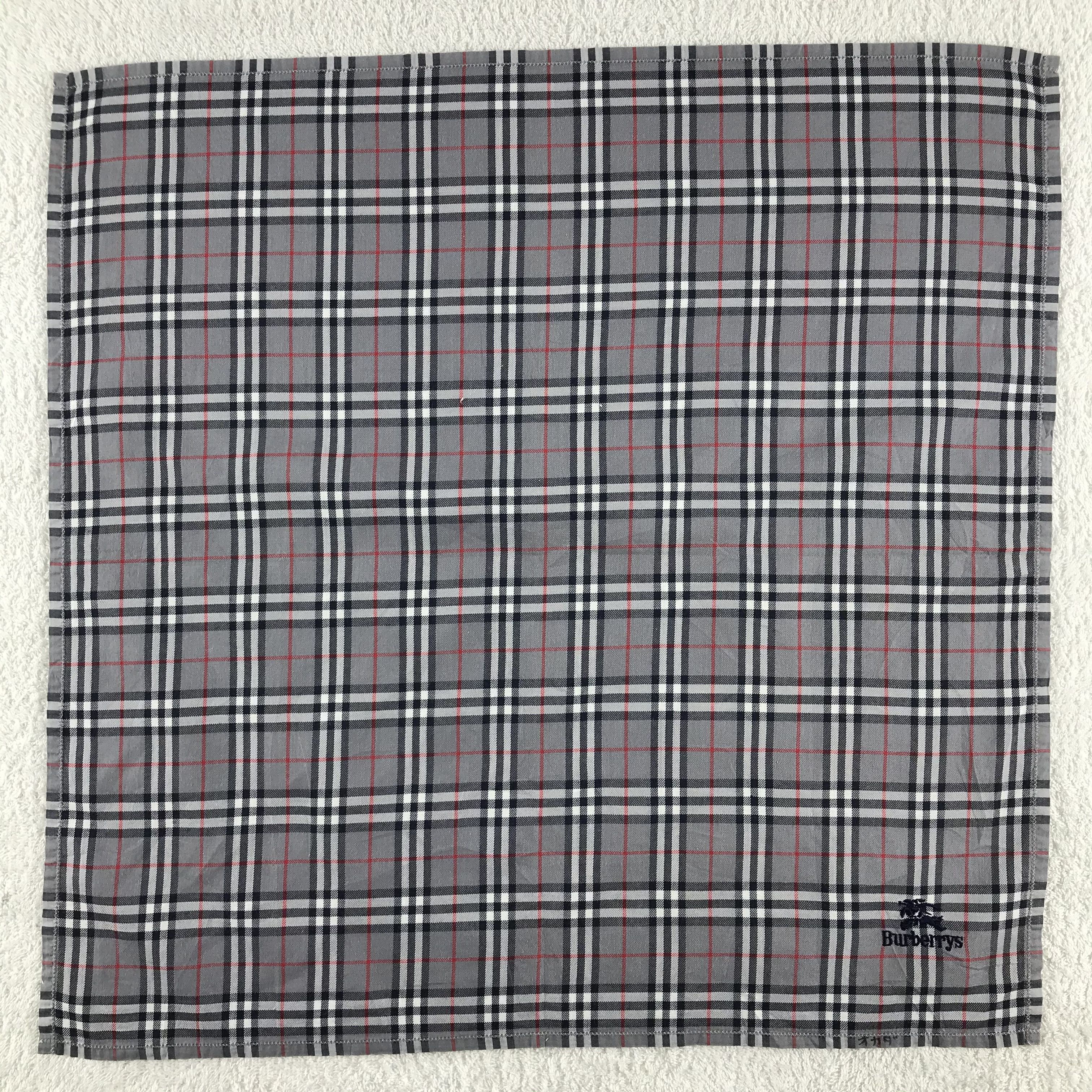 Burberry × Vintage Burberry Bandana / Handkerchief / Neckerchief - S304 Size ONE SIZE - 1 Thumbnail