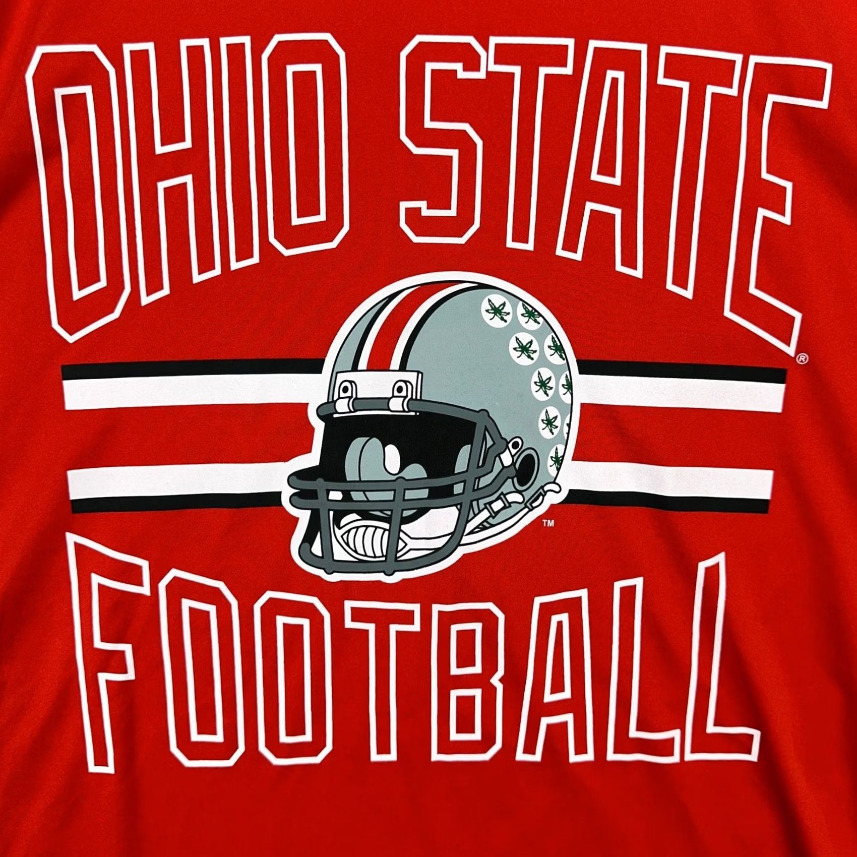 Vintage Ohio State Buckeyes Mens Football T-Shirt Large Red Graphic Short Sleeve Tee Size US L / EU 52-54 / 3 - 6 Thumbnail