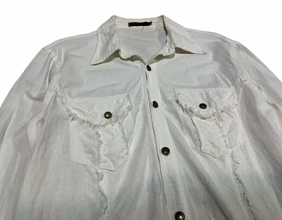If Six Was Nine 🔥SickY2K Dickdave Frayed Stitched Gradient Shirt Size US L / EU 52-54 / 3 - 3 Thumbnail