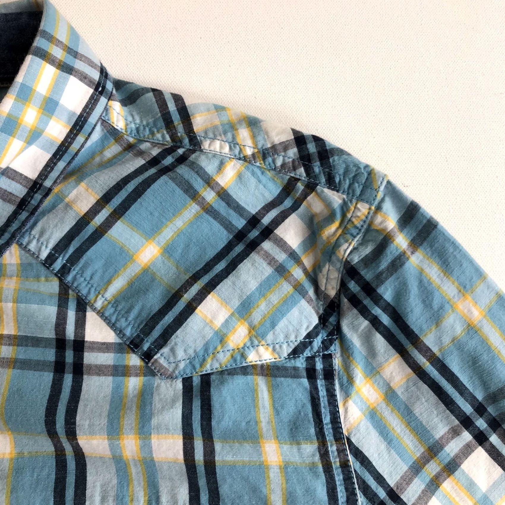 Buffalo David Bitton VINTAGE Buffalo David Bitton Plaid Blue Shirt XL Western Pearl Snap R3 Men Regular Button-Up Long Sleeve Cotton Blue"} Size US XL / EU 56 / 4 - 6 Thumbnail
