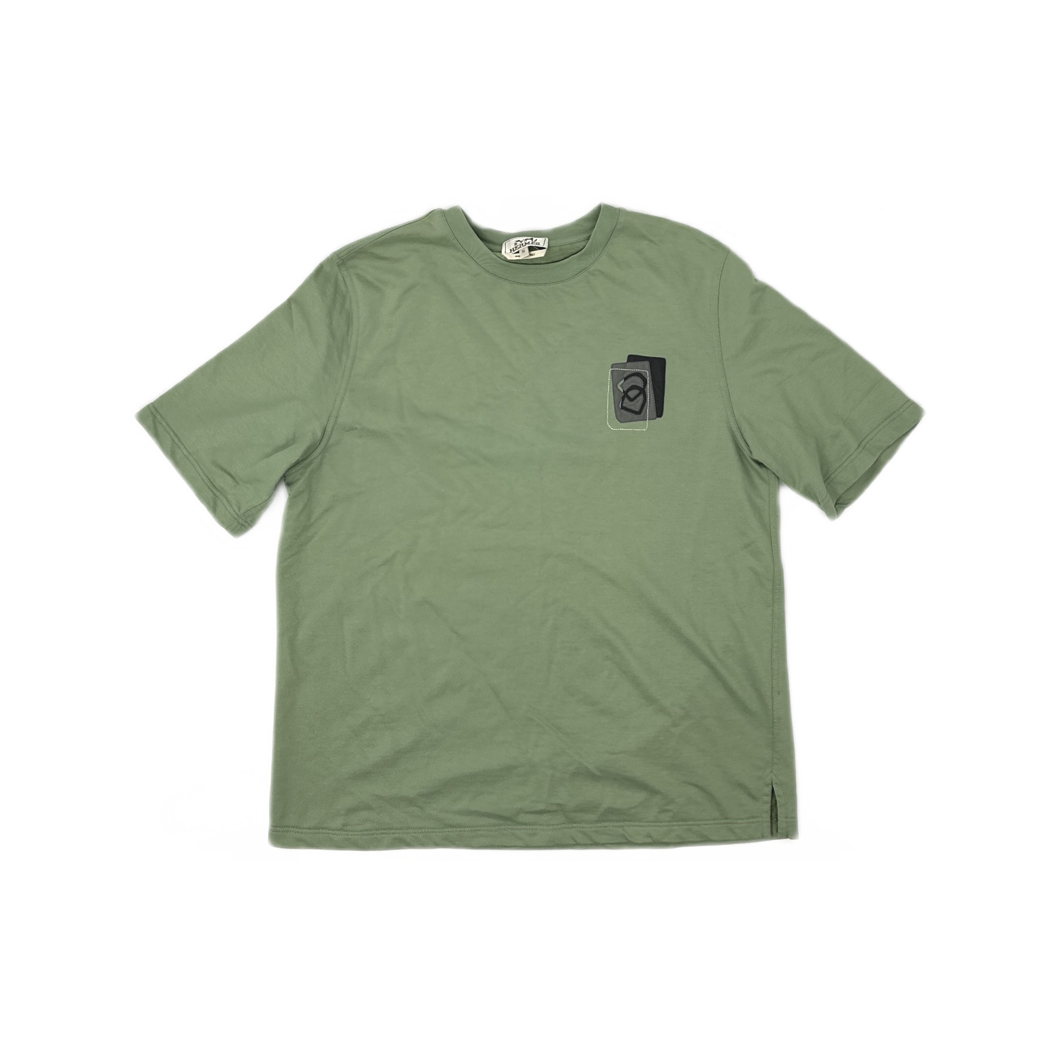 Hermes Hermès Logo Patch T-Shirt Size M Size US M / EU 48-50 / 2 - 1 Thumbnail